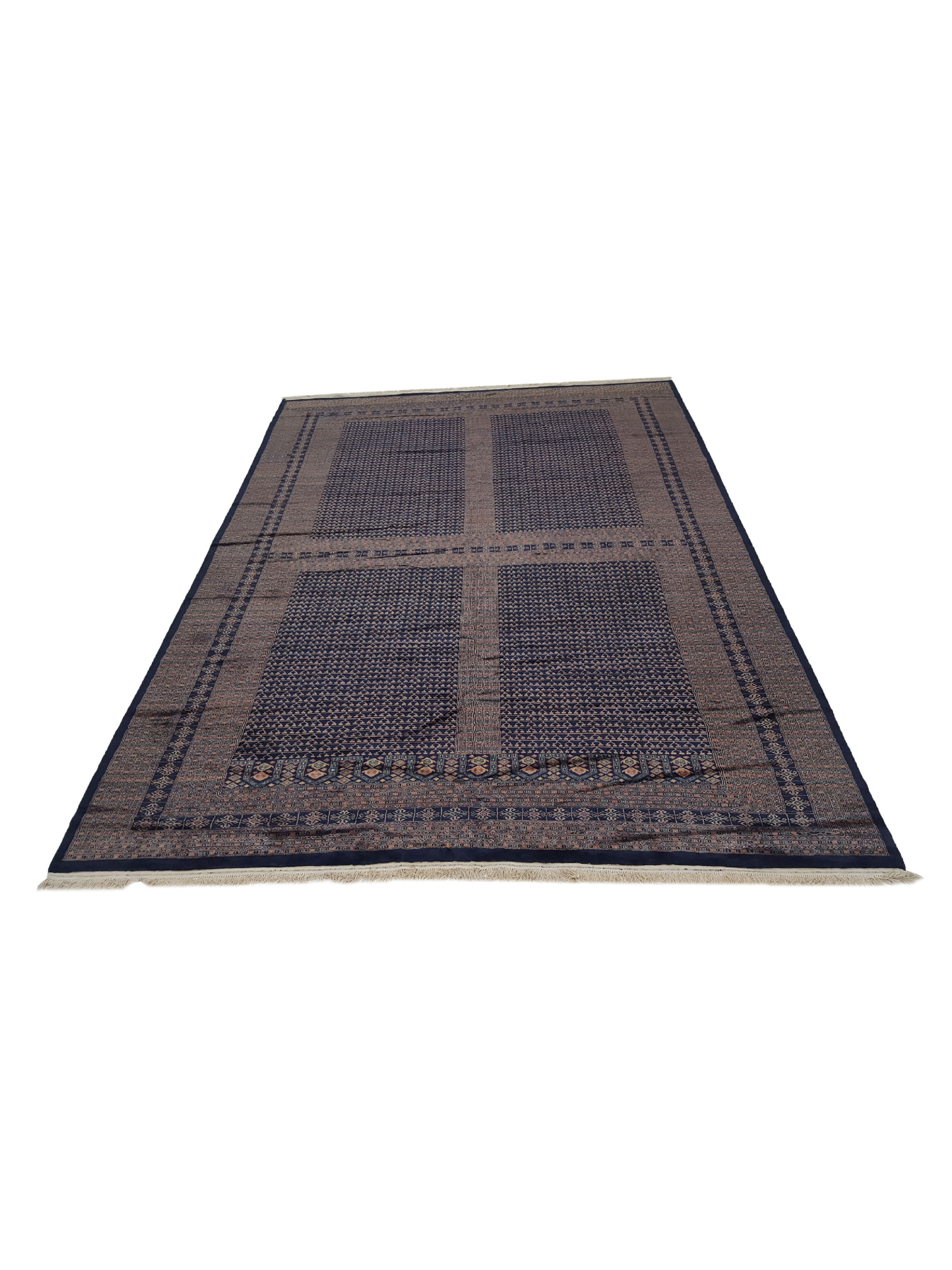 Bokhara Hand Knotted Navy 10x14 - Image 2 of 6