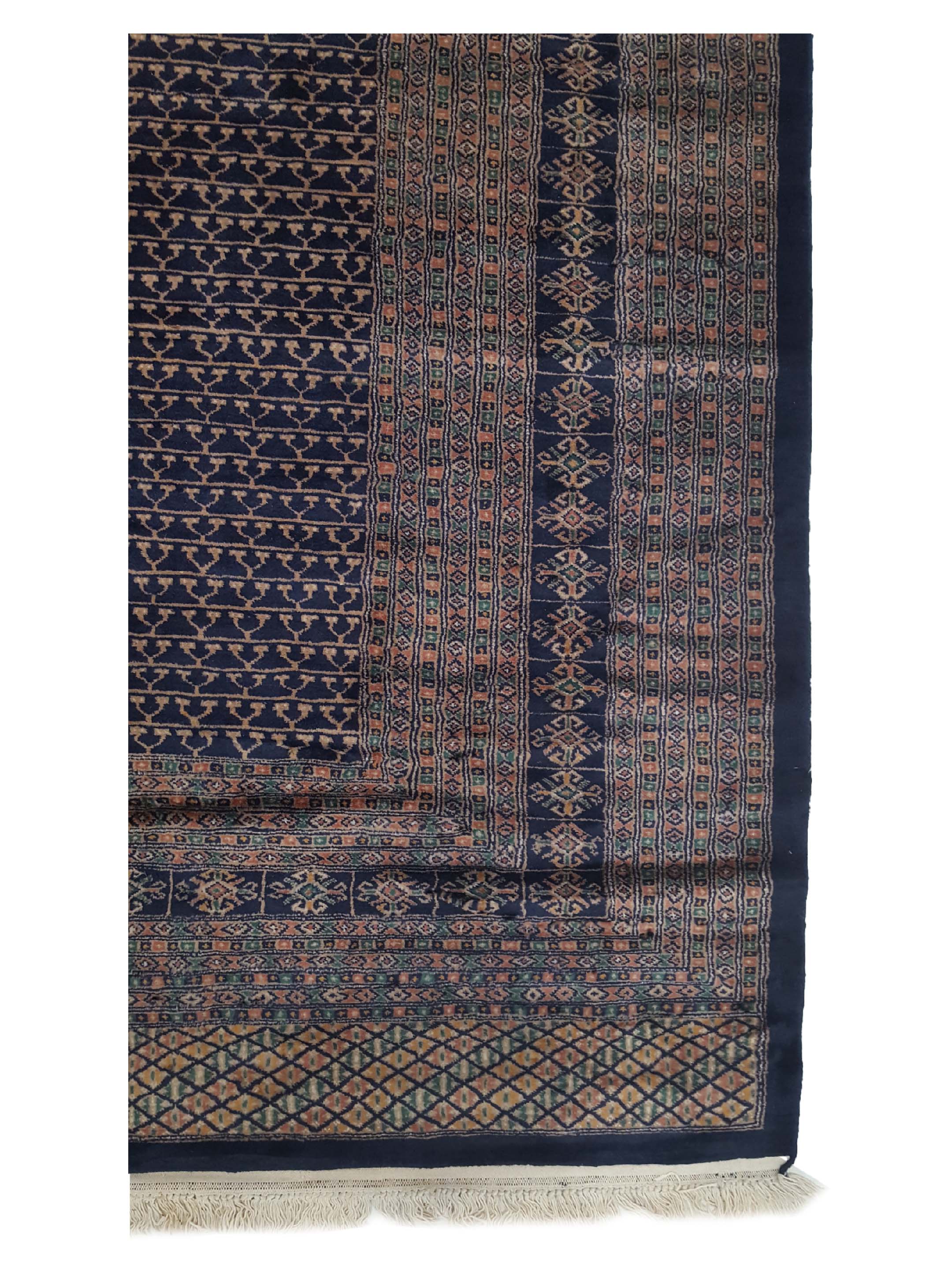 Bokhara Hand Knotted Navy 10x14 - Image 4 of 6