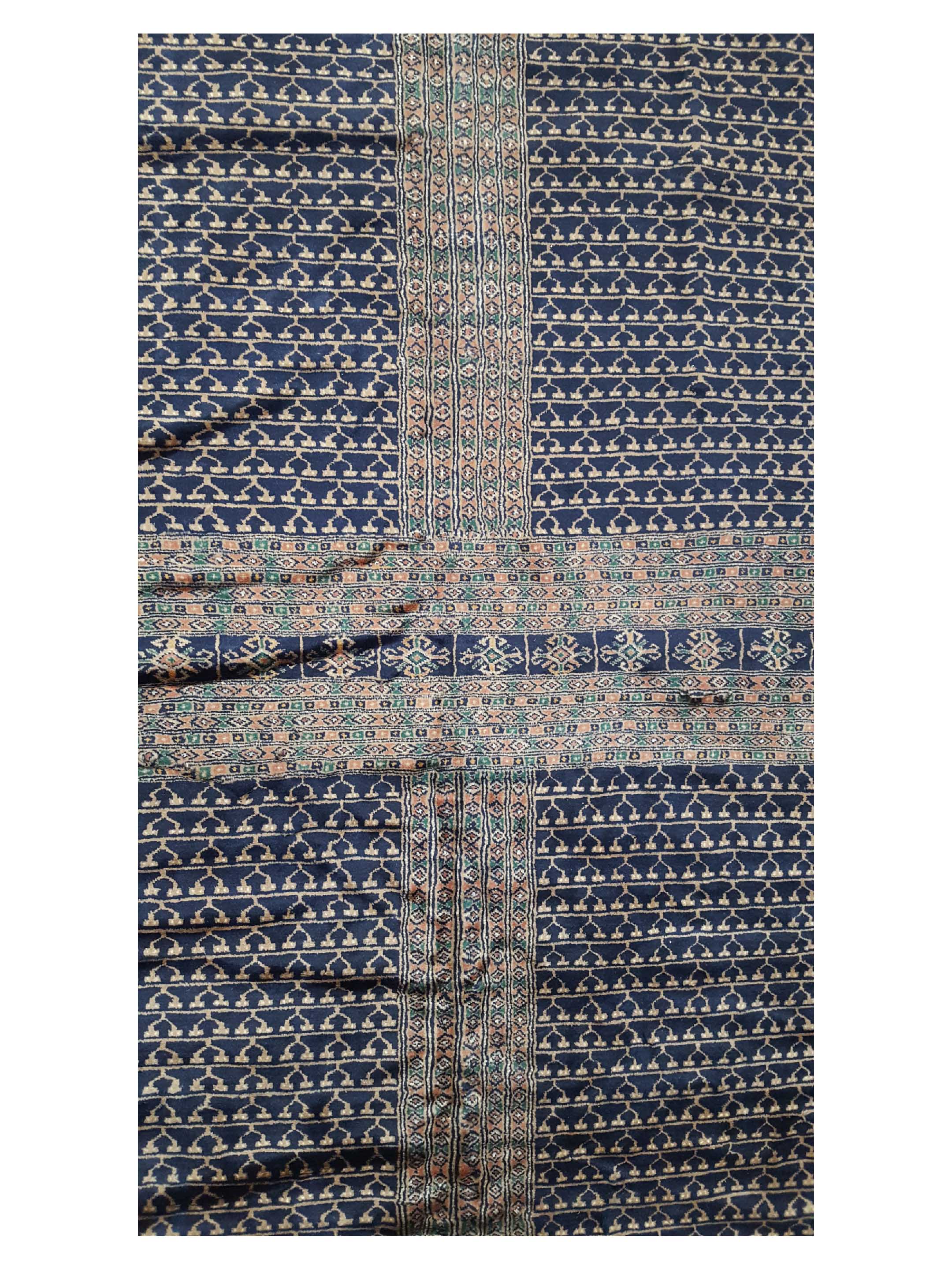 Bokhara Hand Knotted Navy 10x14 - Image 5 of 6