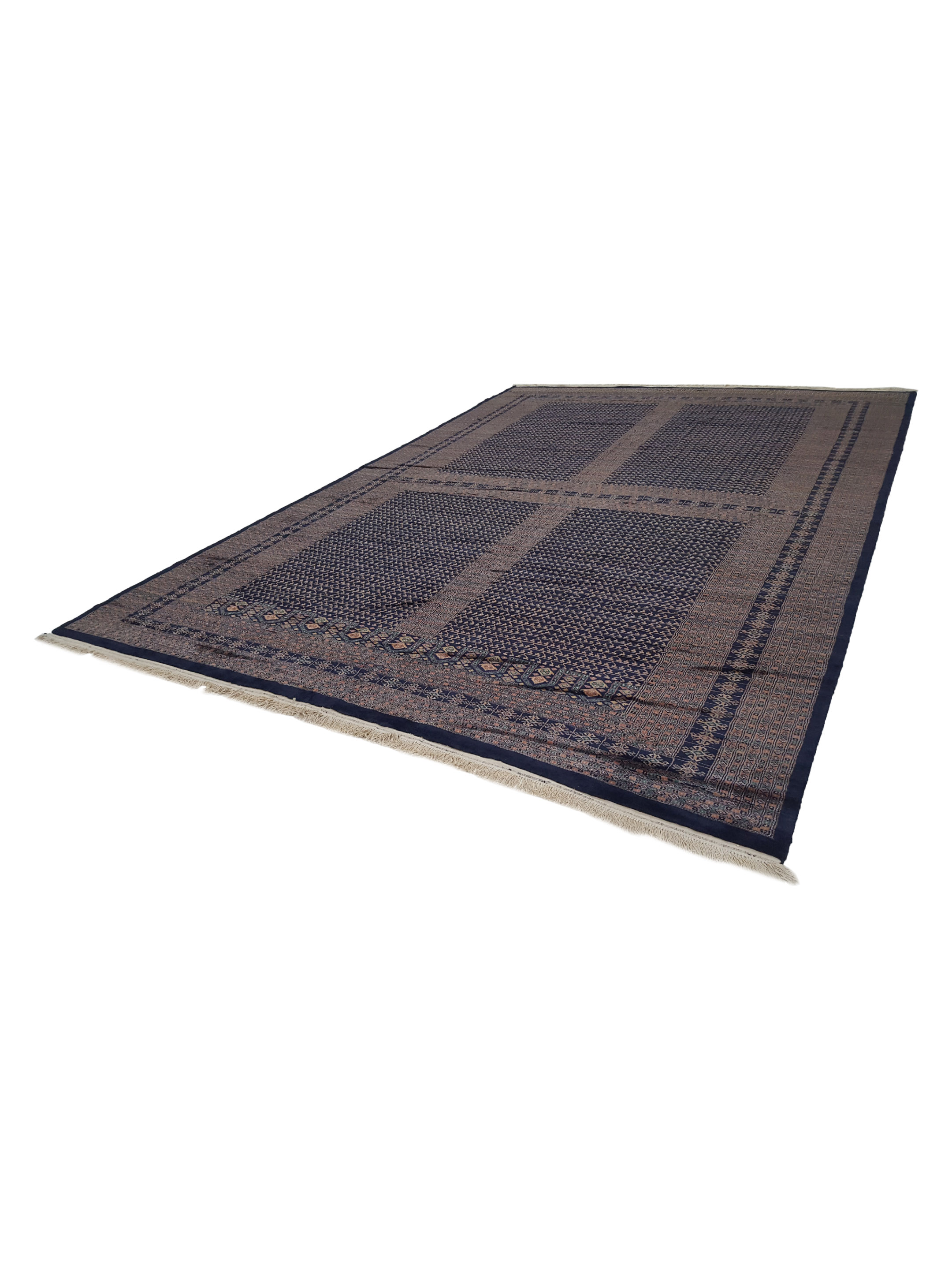 Bokhara Hand Knotted Navy 10x14 - Image 6 of 6