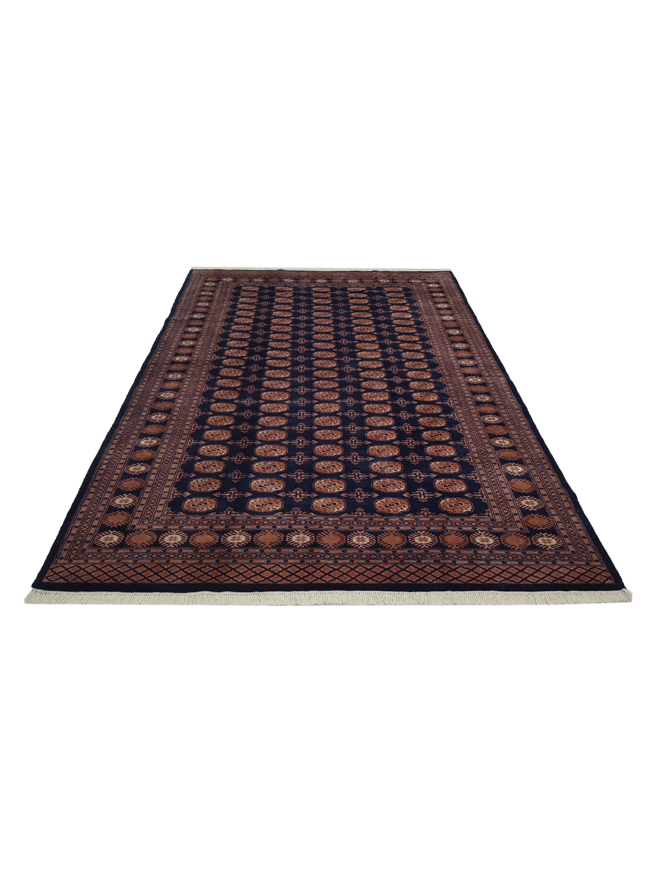 Bokhara Hand Knotted Navy 6x9 - Image 2 of 6