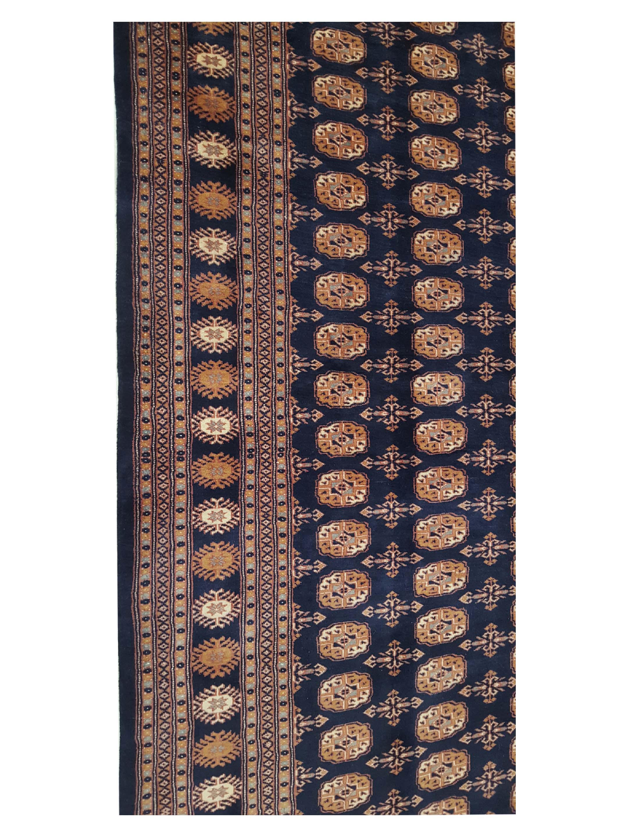 Bokhara Hand Knotted Navy 6x9 - Image 5 of 6