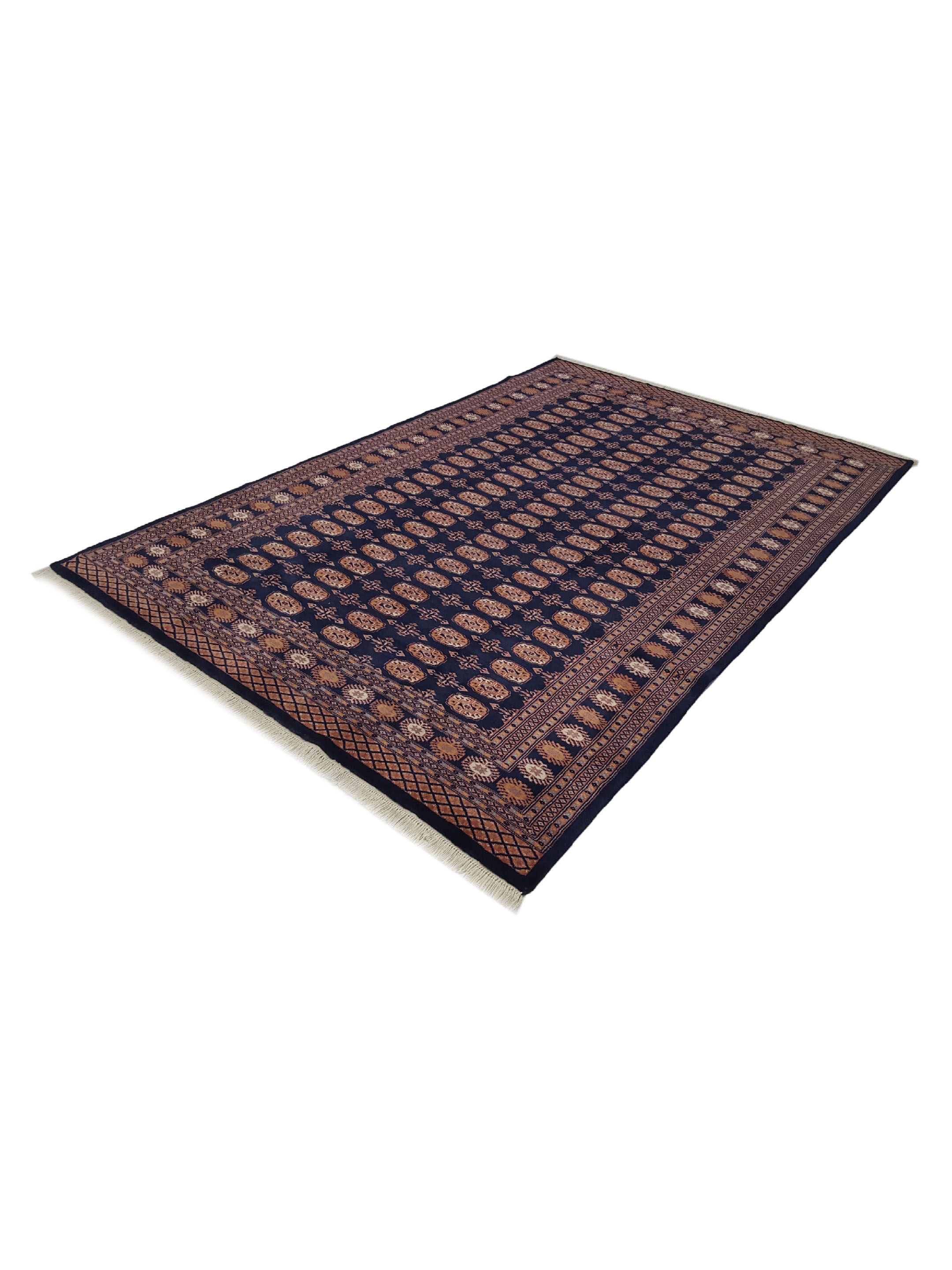 Bokhara Hand Knotted Navy 6x9 - Image 6 of 6