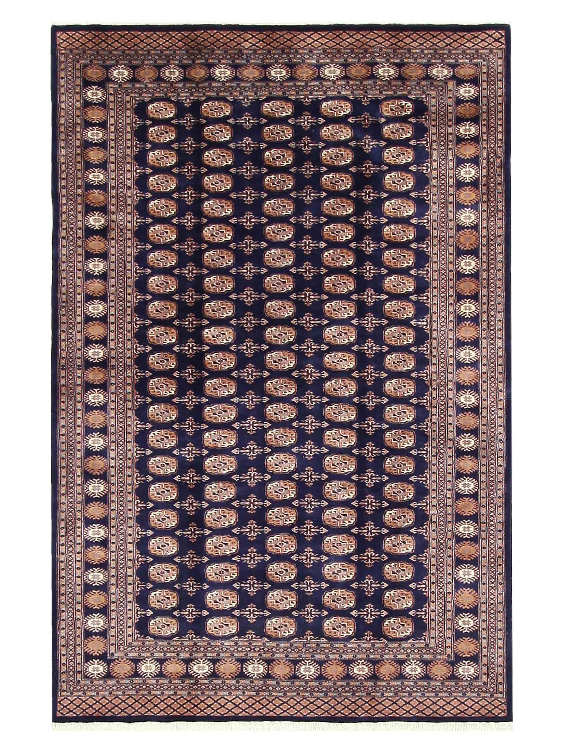 Bokhara Hand Knotted Navy 6x9