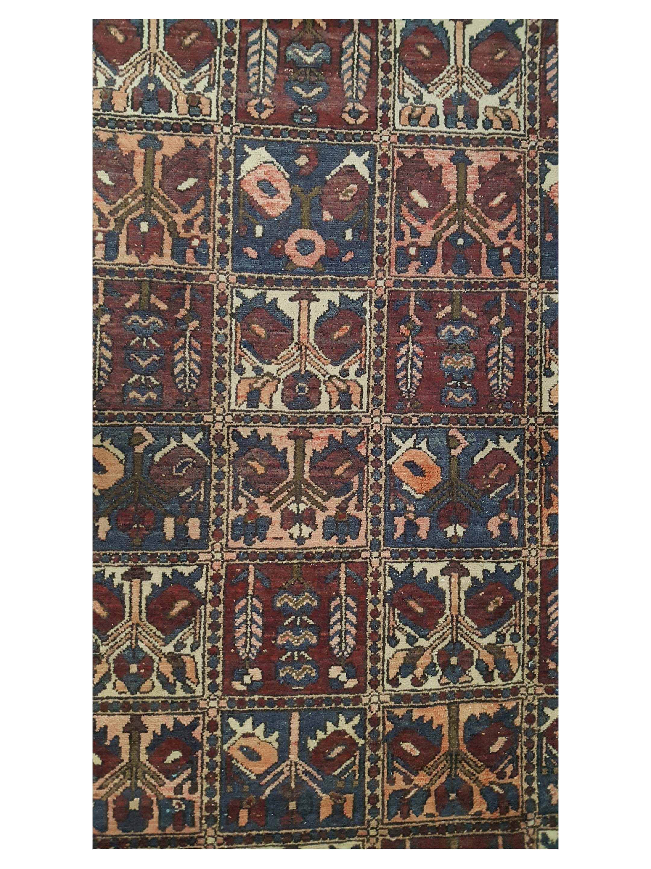 Bakhtiyari Hand Knotted Brick 5x10 - Image 5 of 6