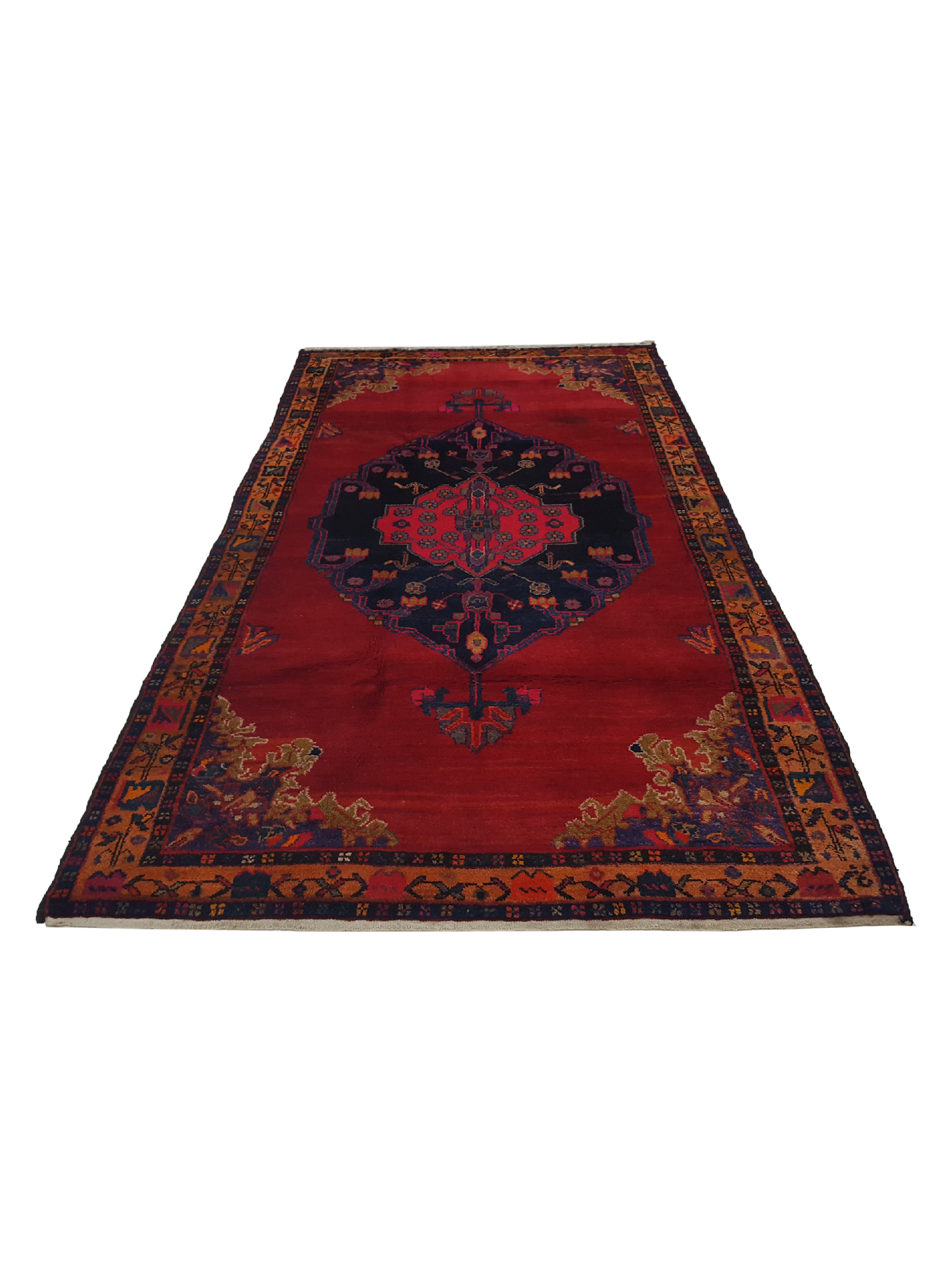 Bakhtiyari Hand Knotted Red 4x10 - Image 2 of 6