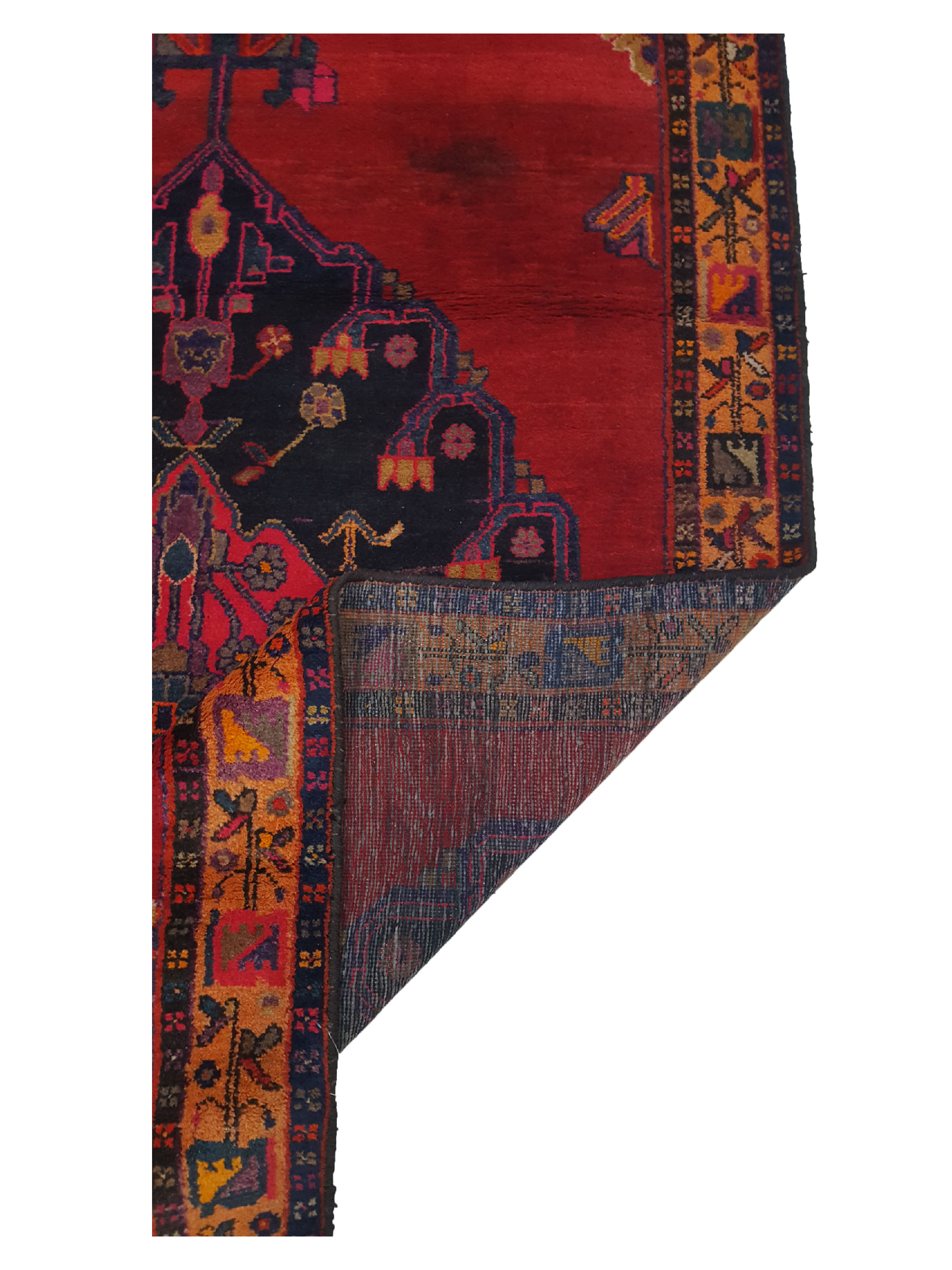 Bakhtiyari Hand Knotted Red 4x10 - Image 3 of 6