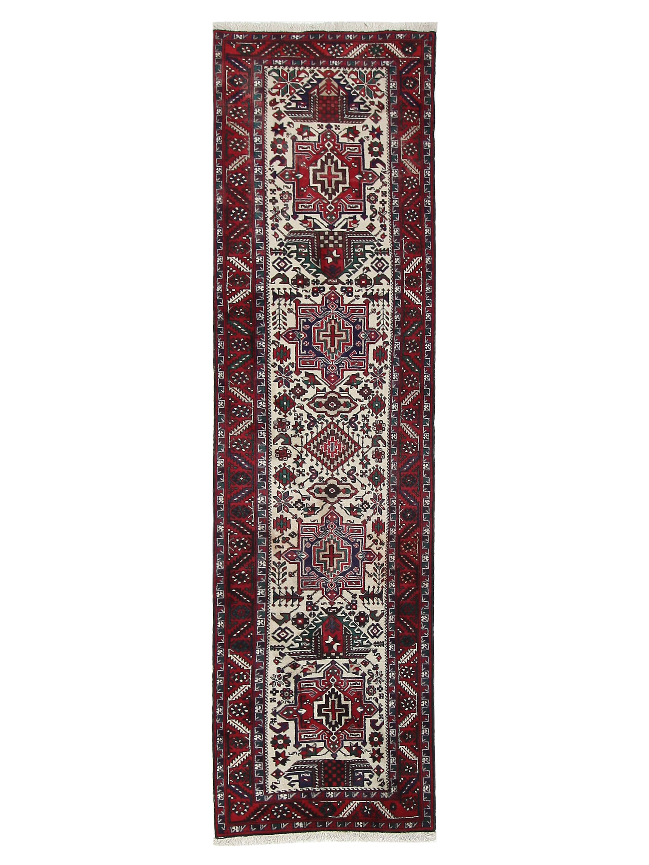 Karabagh Hand Knotted Ivory 4x14
