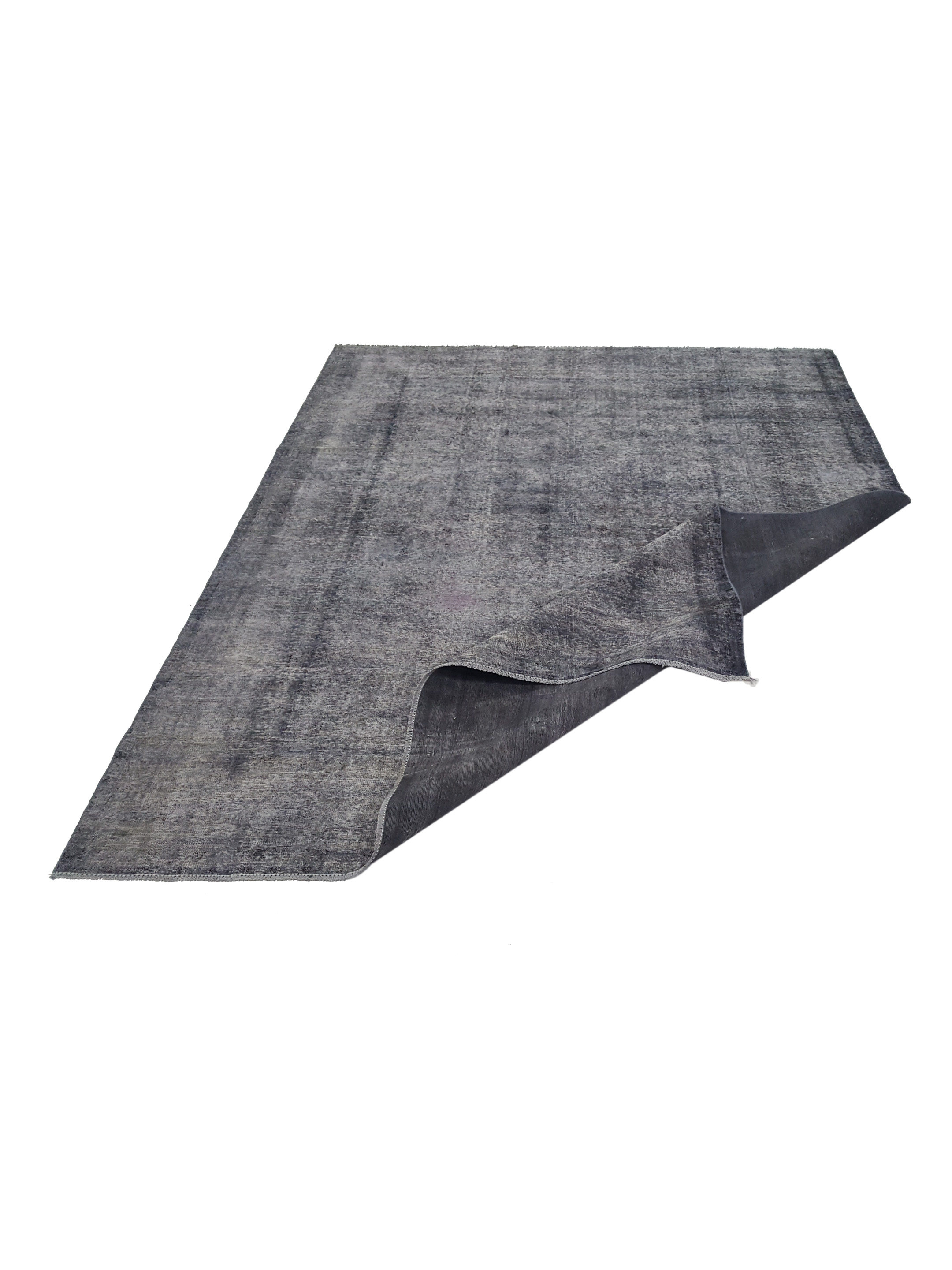 Overdyed Hand Knotted Grey 9x12 - Image 3 of 6