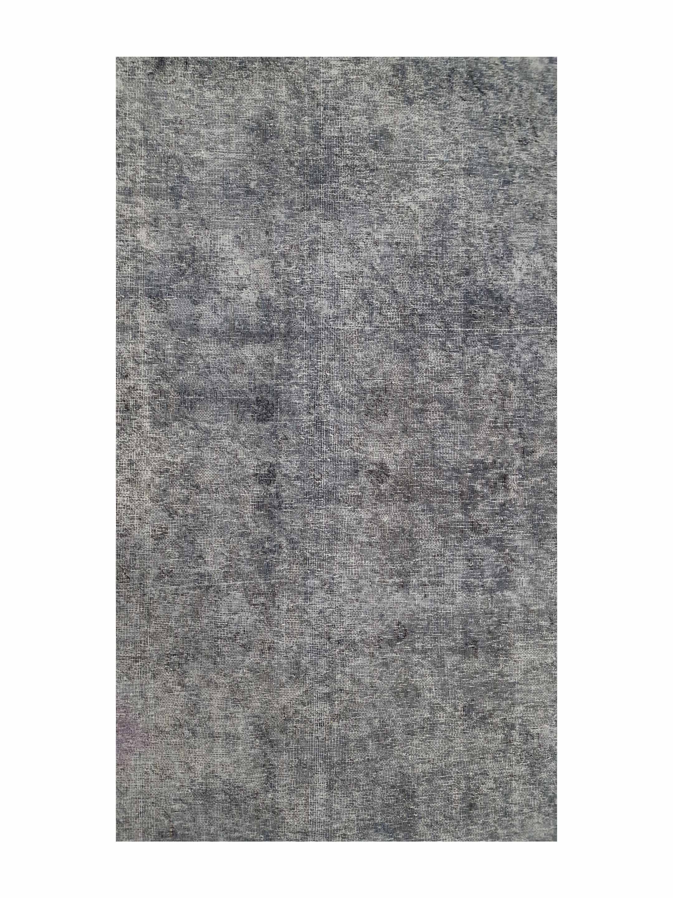 Overdyed Hand Knotted Grey 9x12 - Image 5 of 6