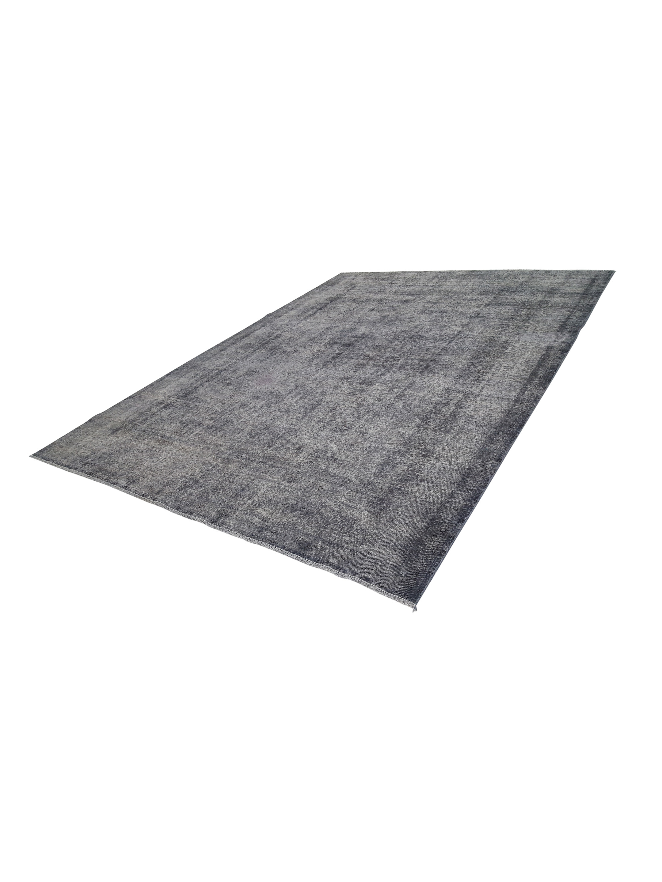 Overdyed Hand Knotted Grey 9x12 - Image 6 of 6