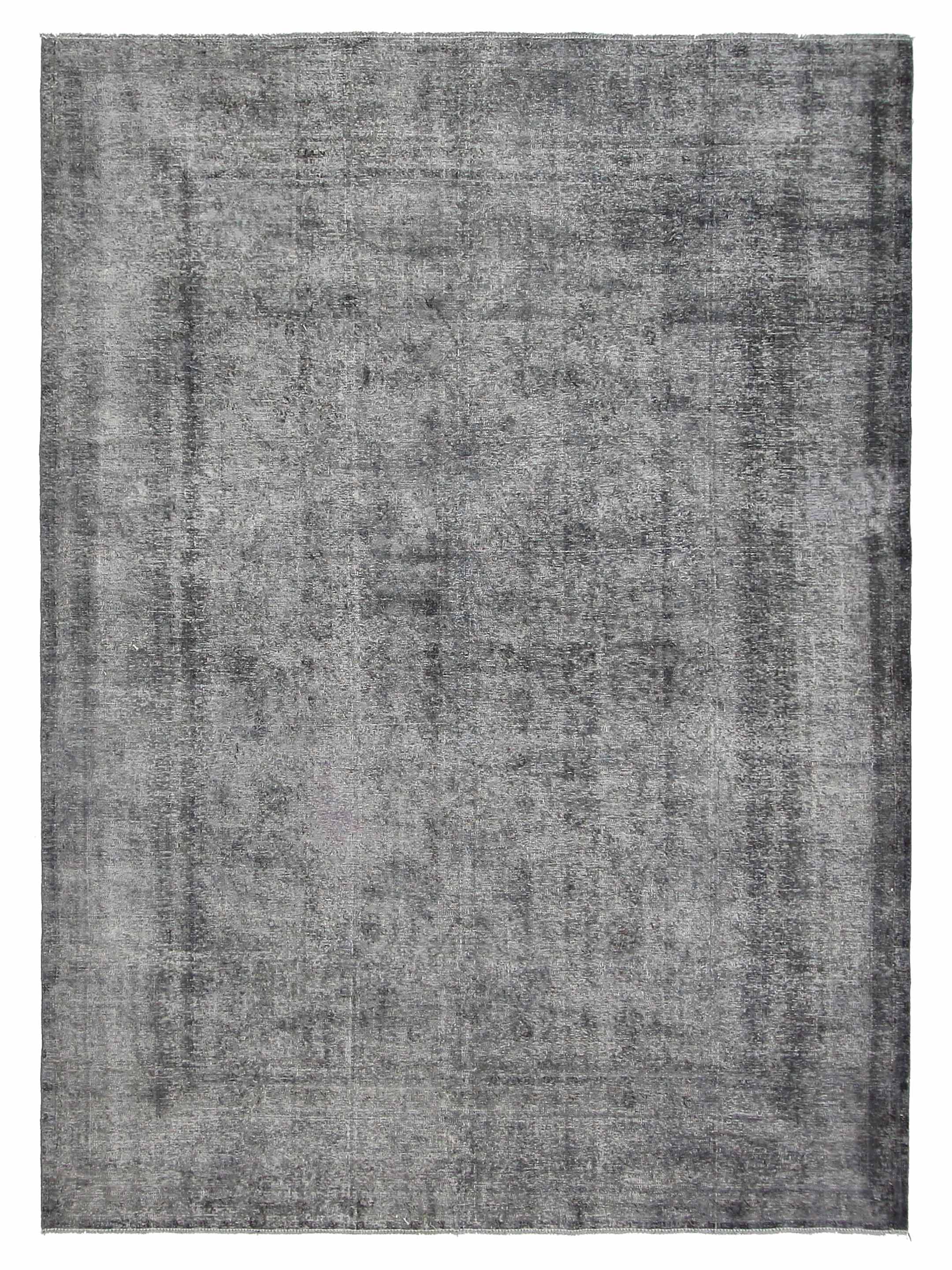 Overdyed Hand Knotted Grey 9x12