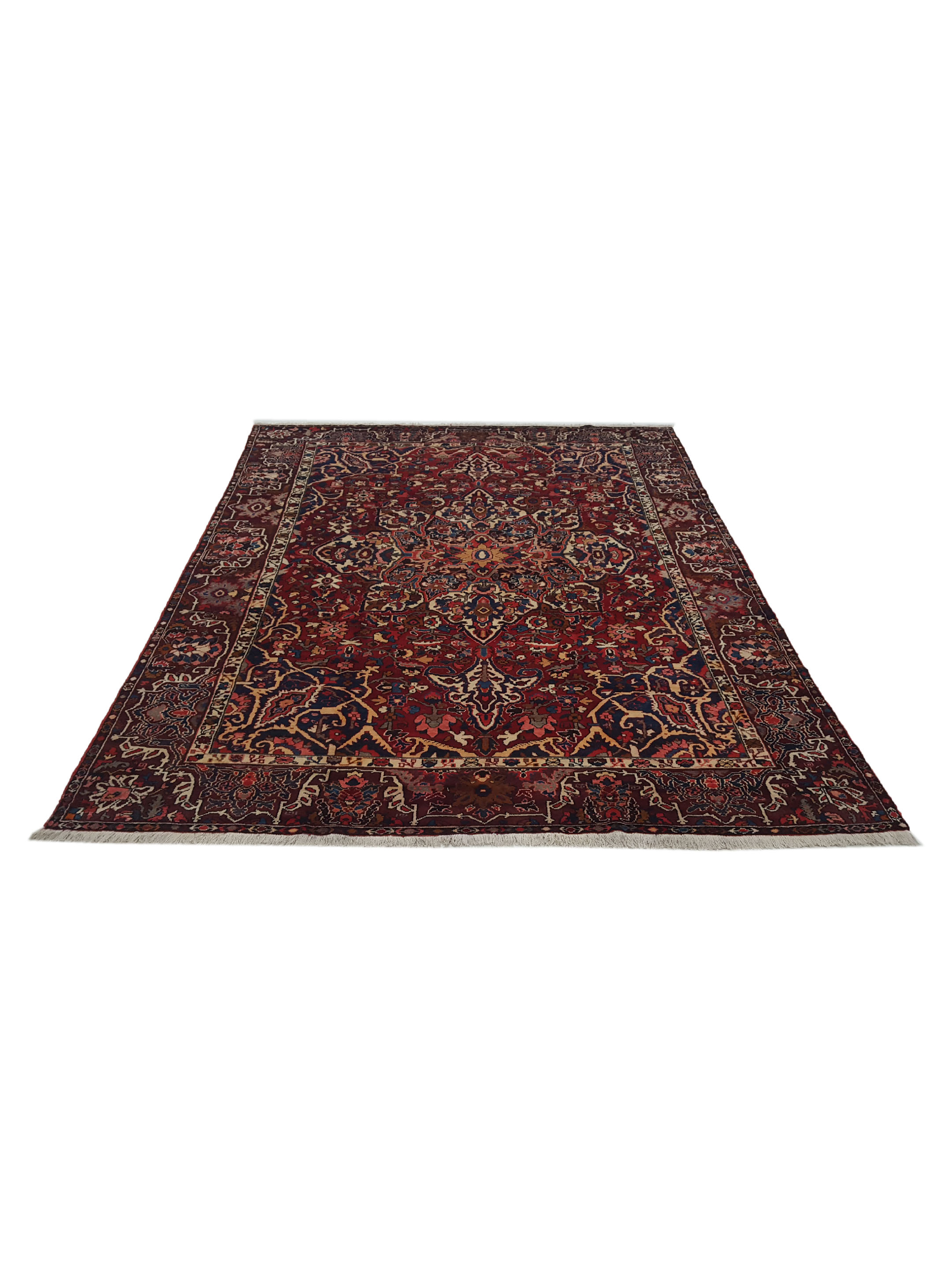 Bakhtiyari Hand Knotted Burgundy 10x13 - Image 2 of 6