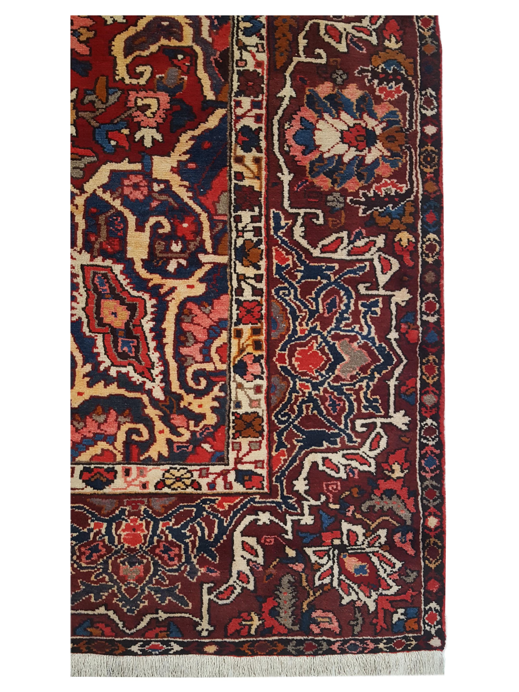 Bakhtiyari Hand Knotted Burgundy 10x13 - Image 4 of 6