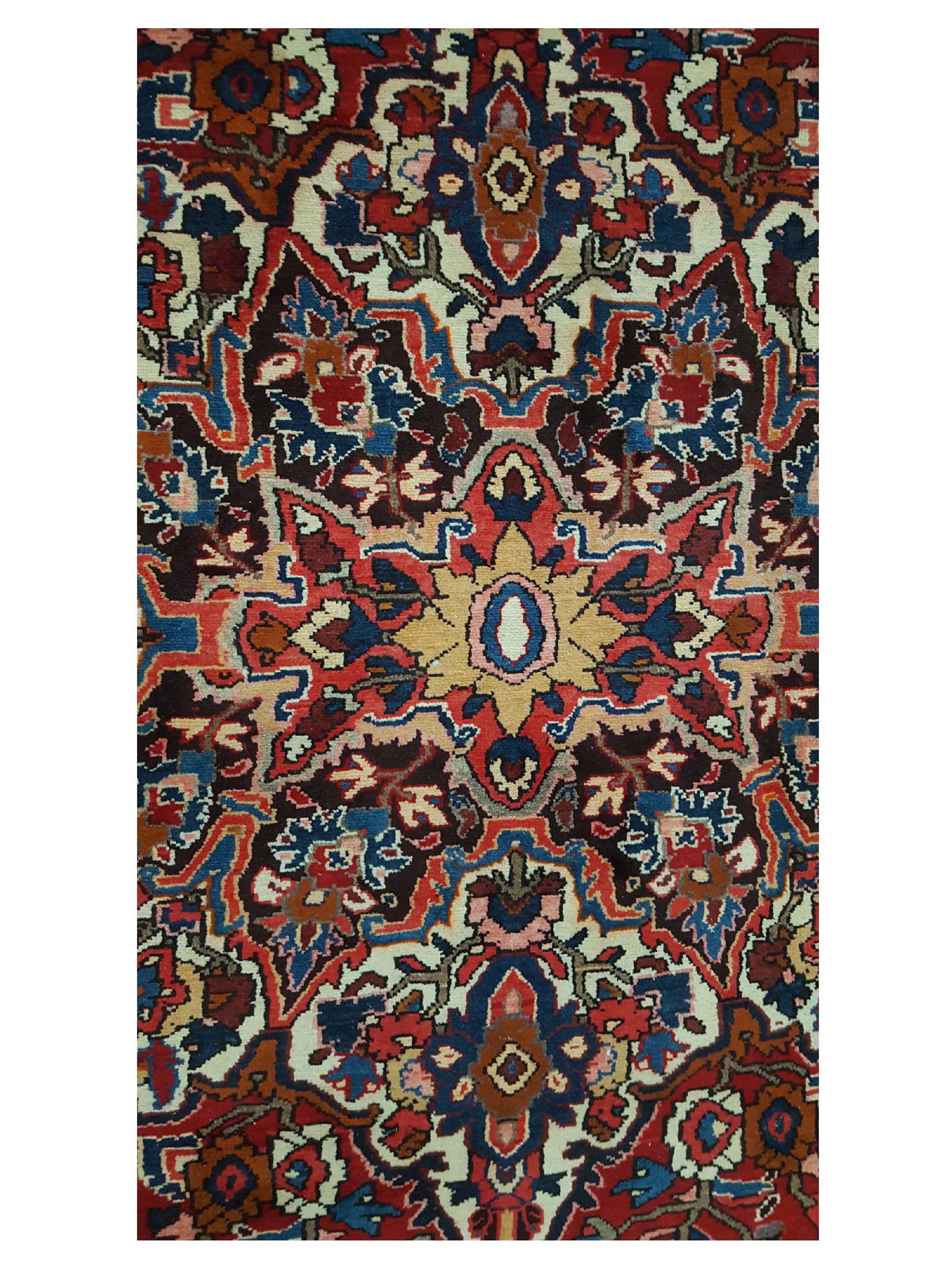 Bakhtiyari Hand Knotted Burgundy 10x13 - Image 5 of 6