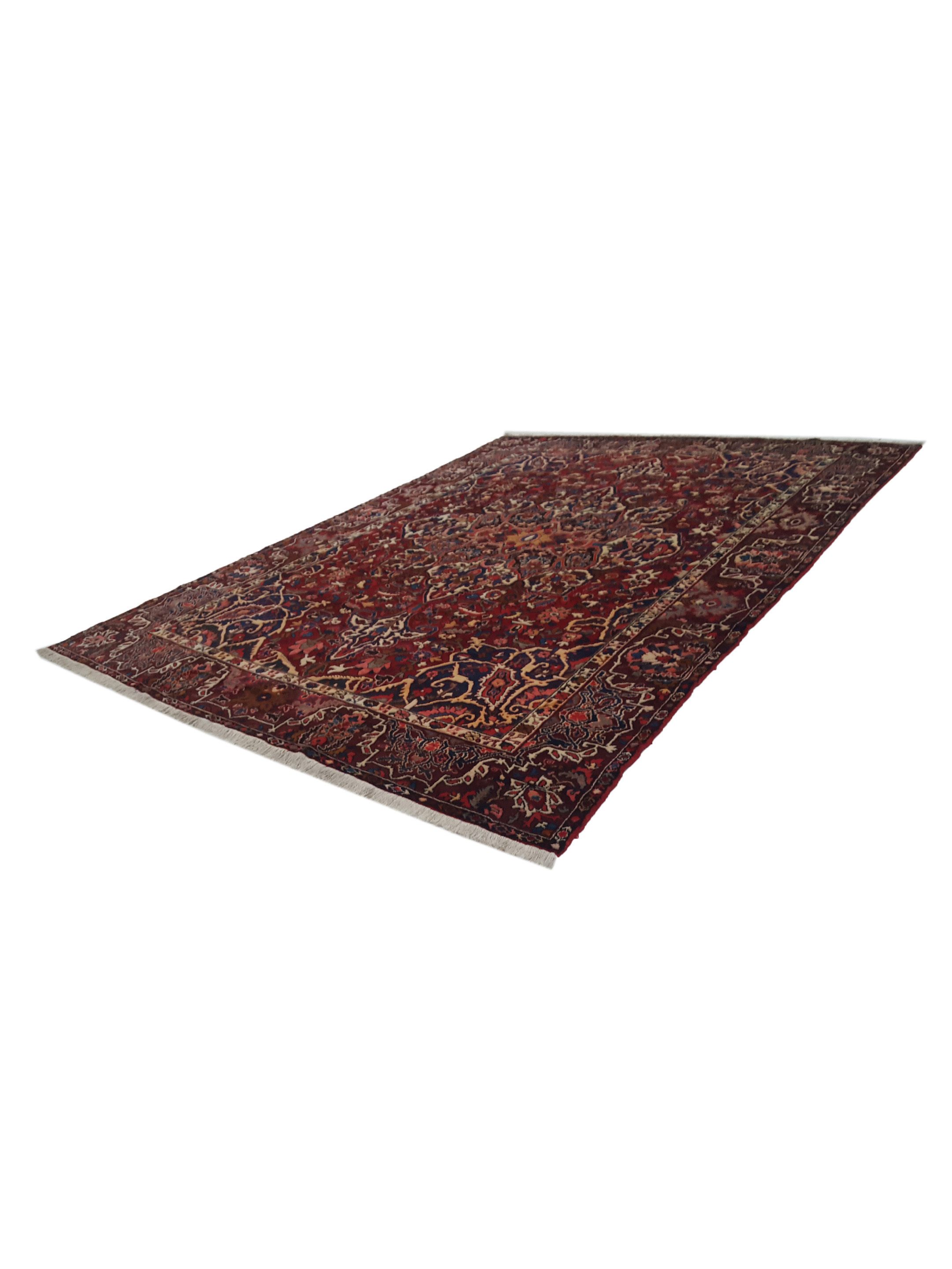 Bakhtiyari Hand Knotted Burgundy 10x13 - Image 6 of 6