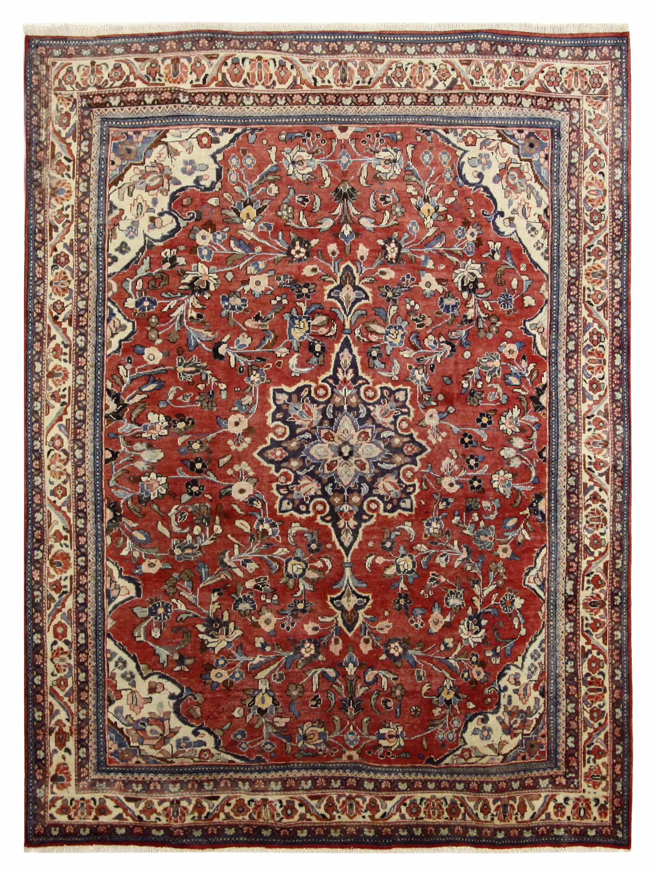 Mahal Hand Knotted Rust 10x12
