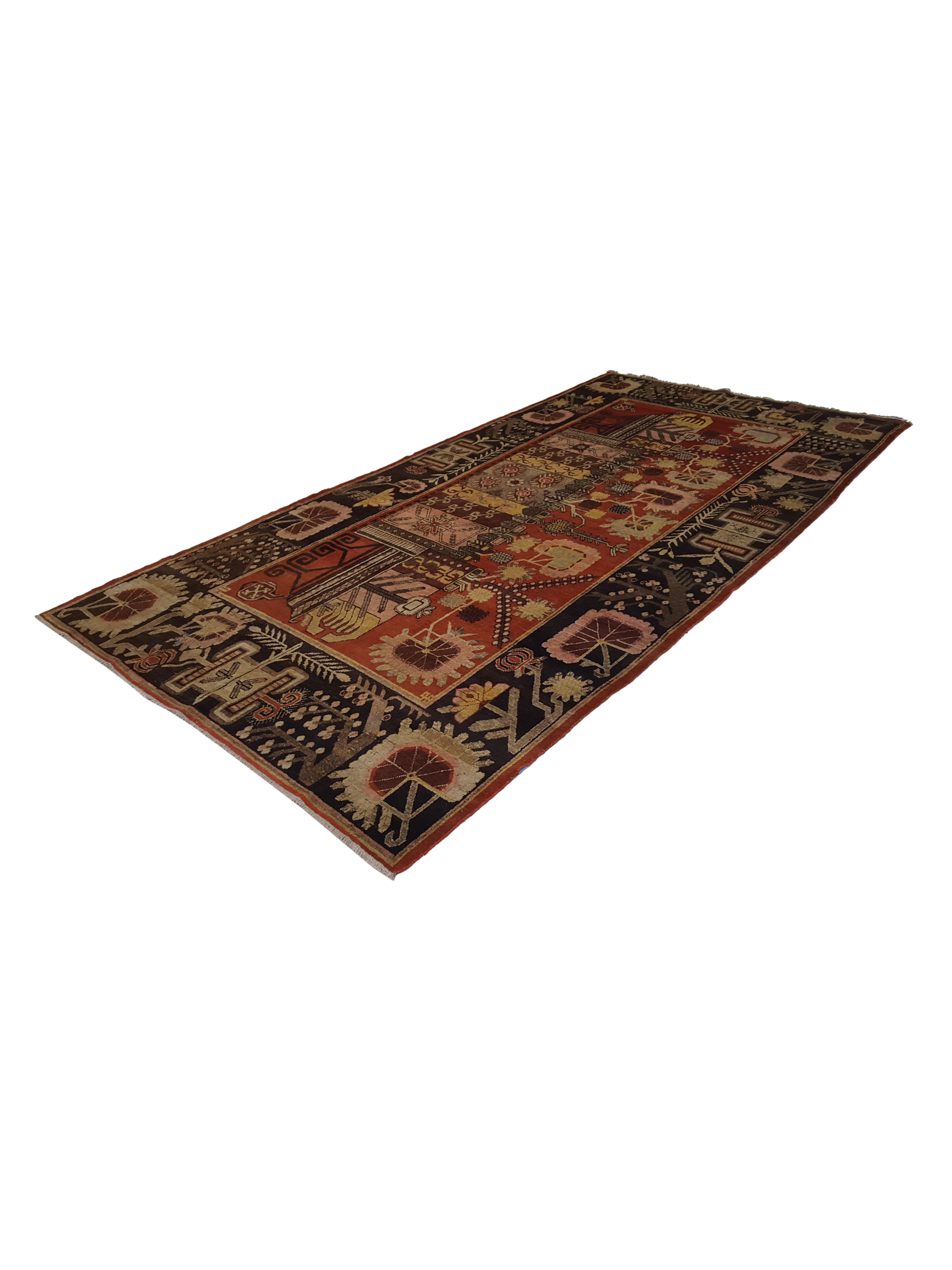 Antique Samarkand Rust 6x12 - Image 6 of 6