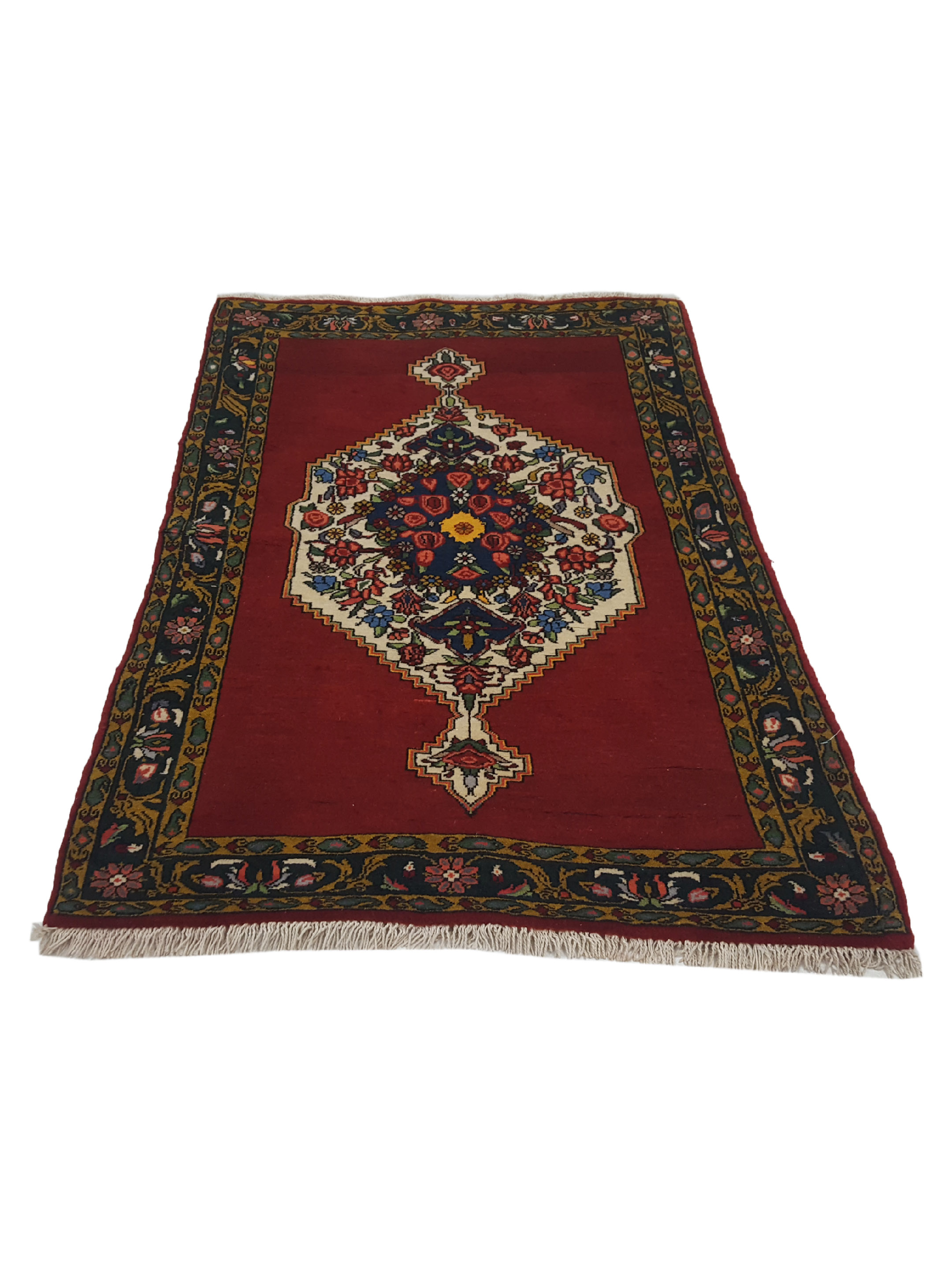 Bijar Hand Knotted Red 3x5 - Image 2 of 6