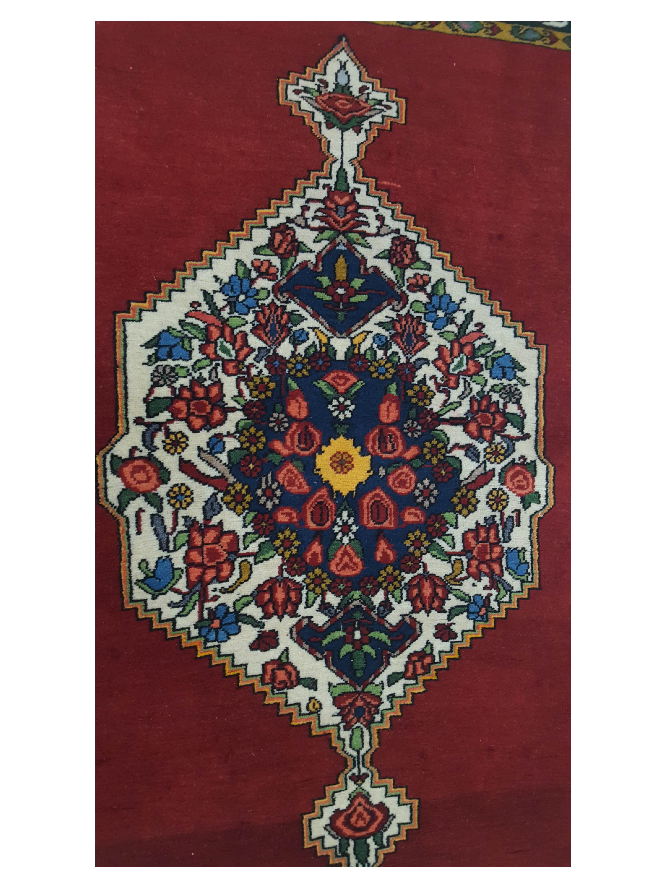 Bijar Hand Knotted Red 3x5 - Image 5 of 6