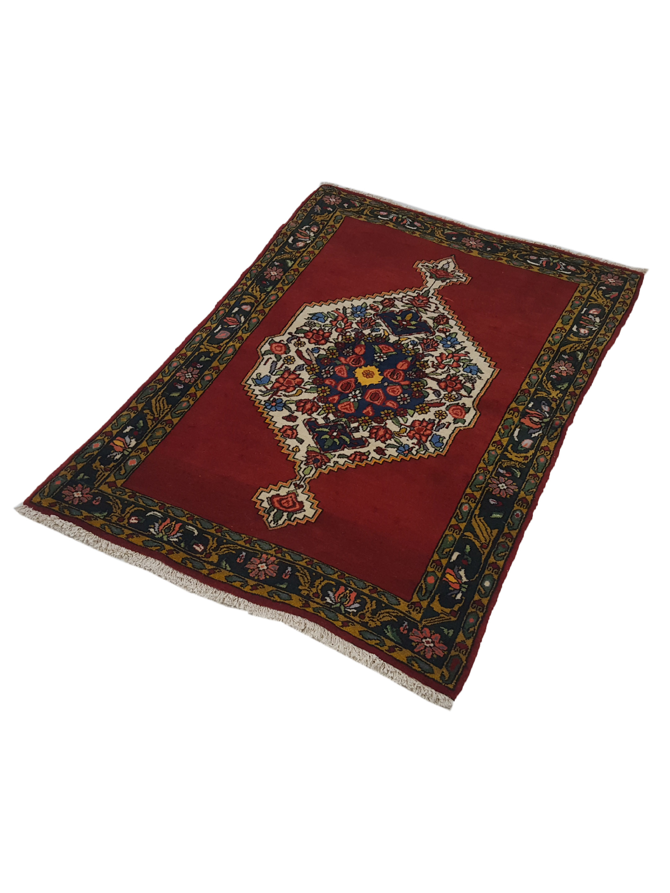 Bijar Hand Knotted Red 3x5 - Image 6 of 6