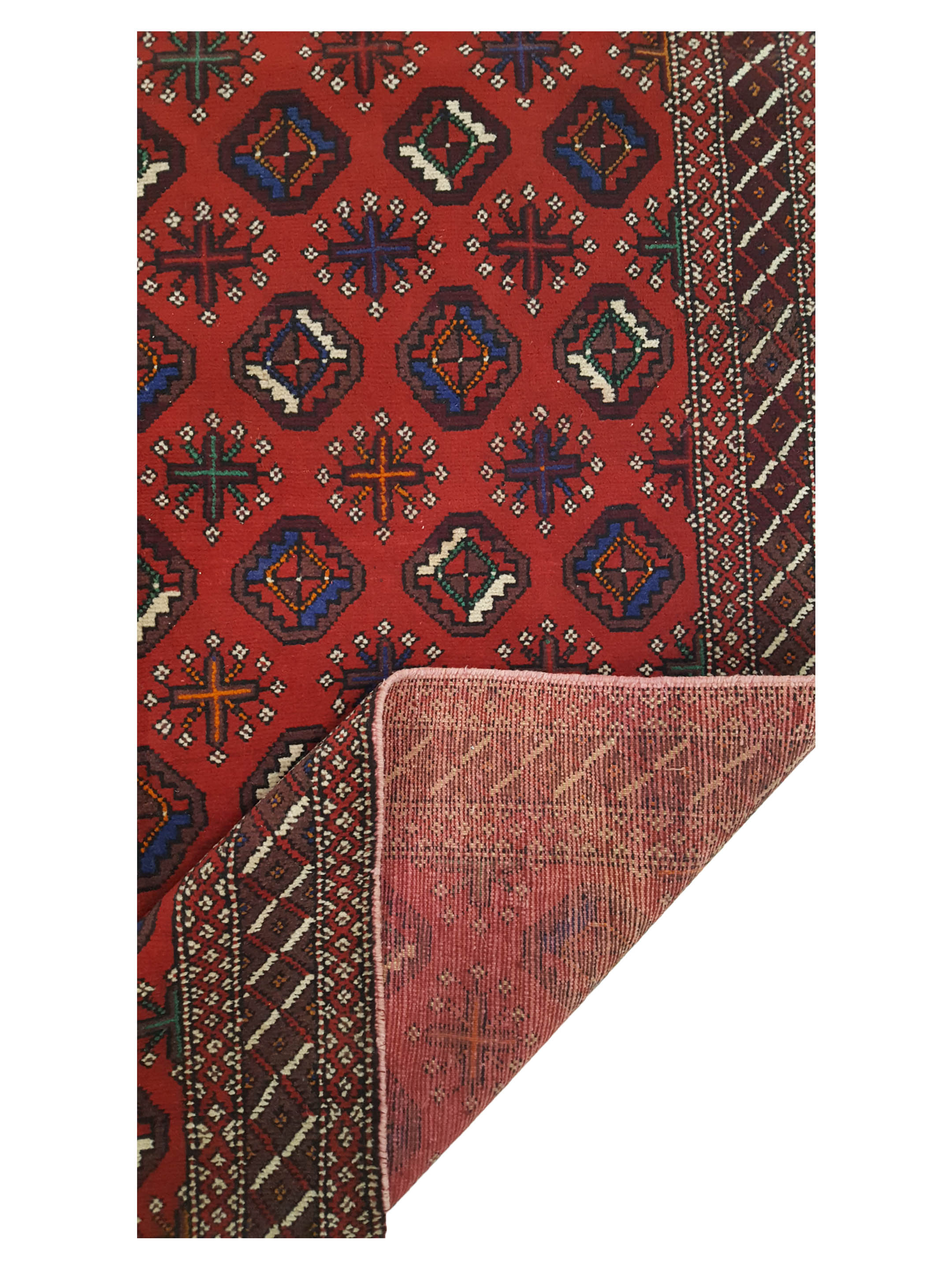 Shiraz Hand Knotted Burgundy 5x10 - Image 3 of 6