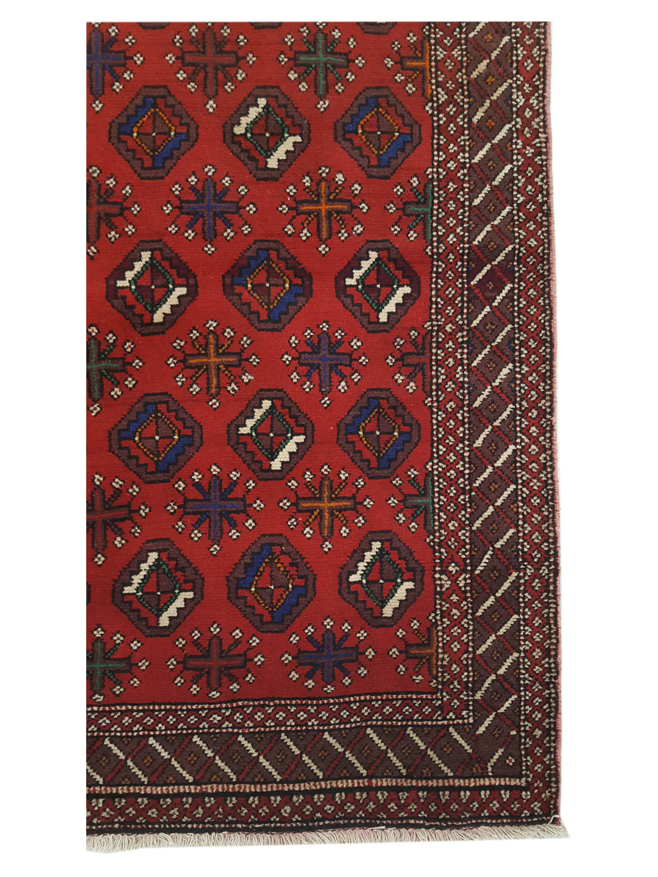 Shiraz Hand Knotted Burgundy 5x10 - Image 4 of 6
