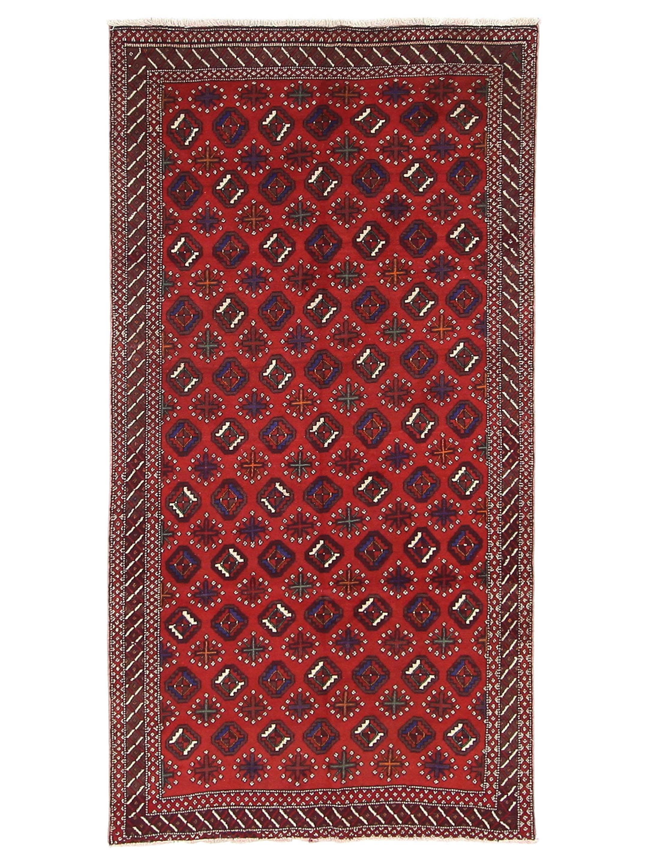 Shiraz Hand Knotted Burgundy 5x10