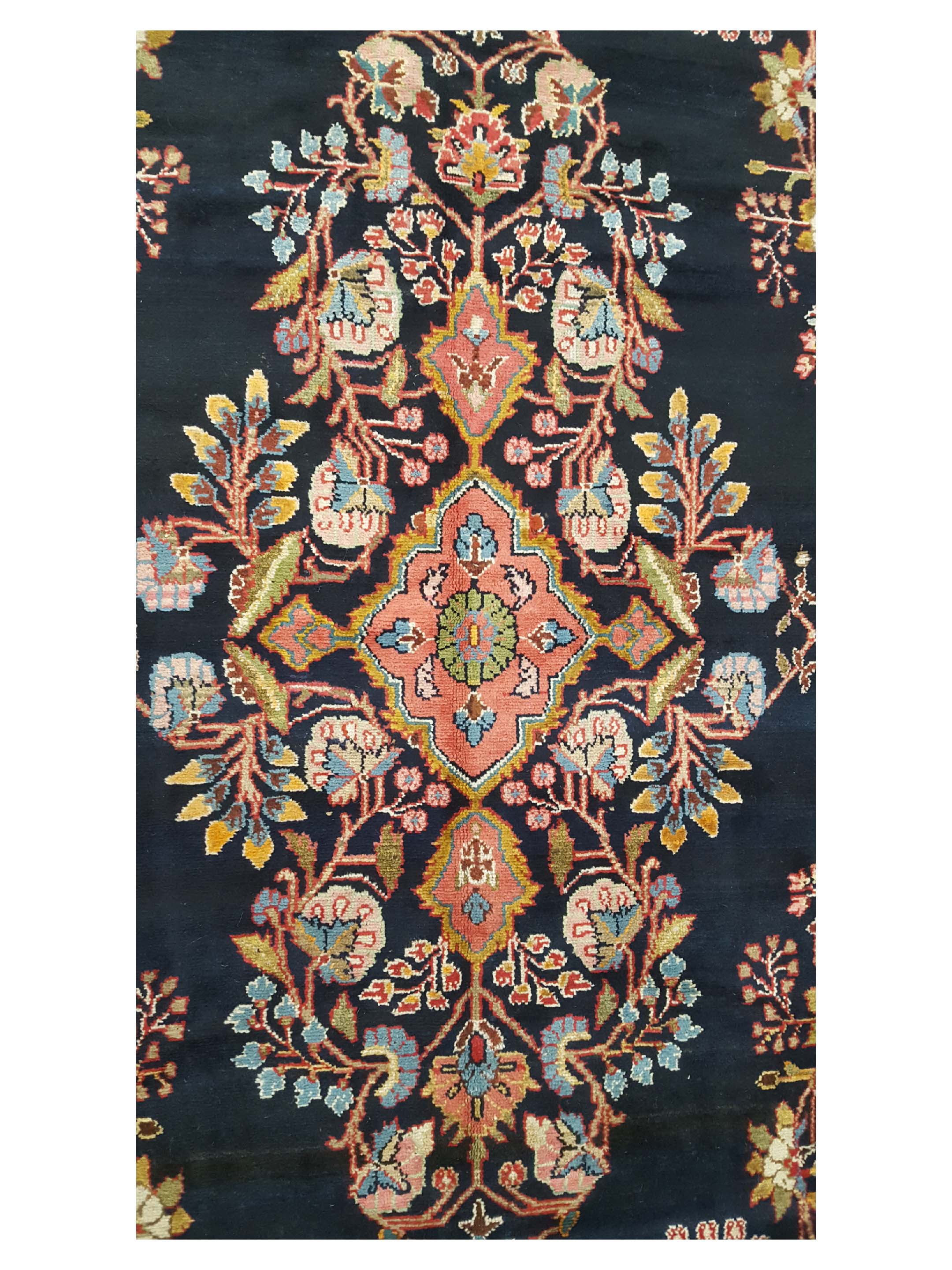 Malayer Hand Knotted Navy 5x11 - Image 5 of 6