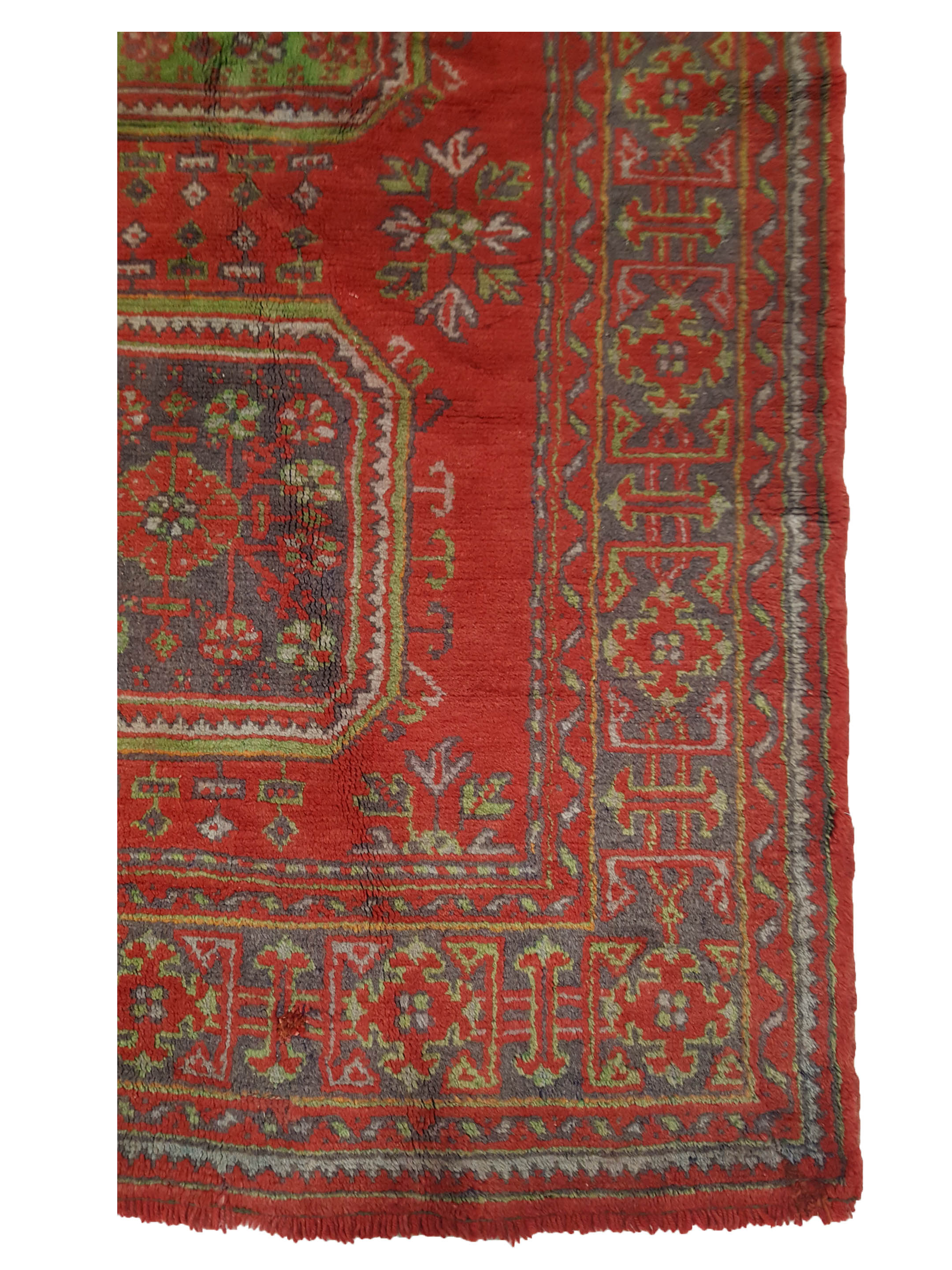 Antique Ushak Red 5x12 - Image 4 of 6