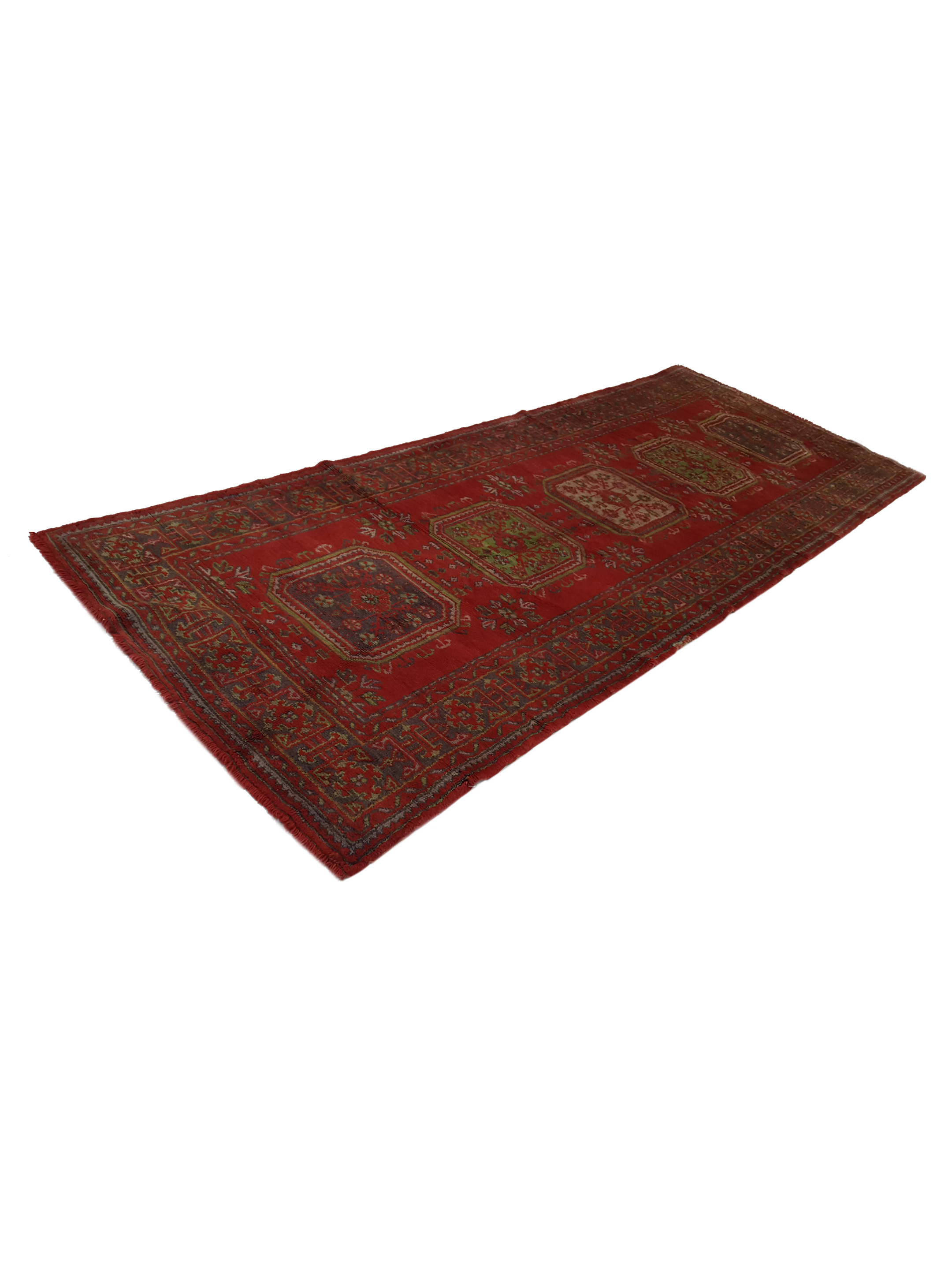 Antique Ushak Red 5x12 - Image 6 of 6