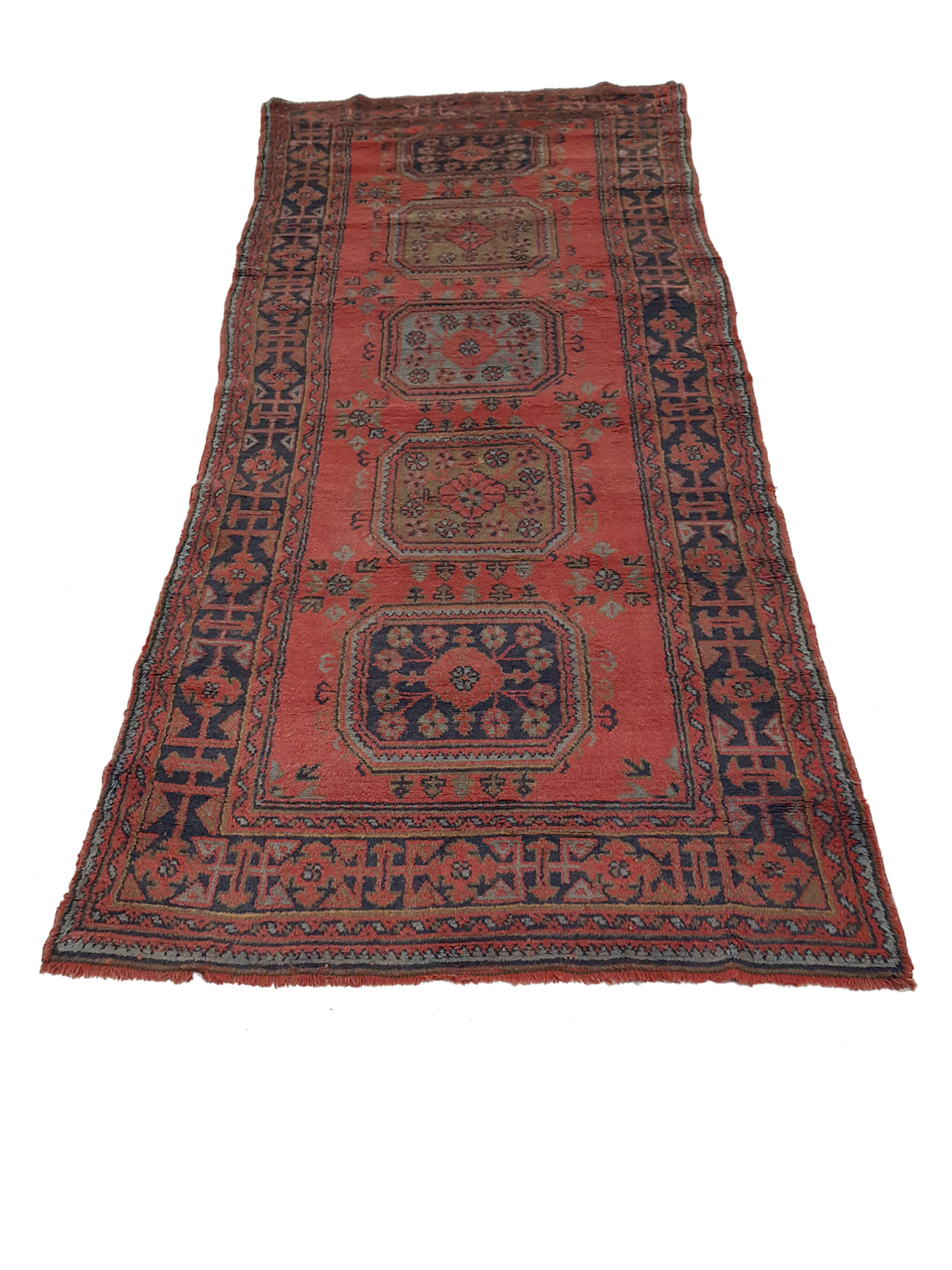 Antique Ushak Orange 4x12 - Image 2 of 6
