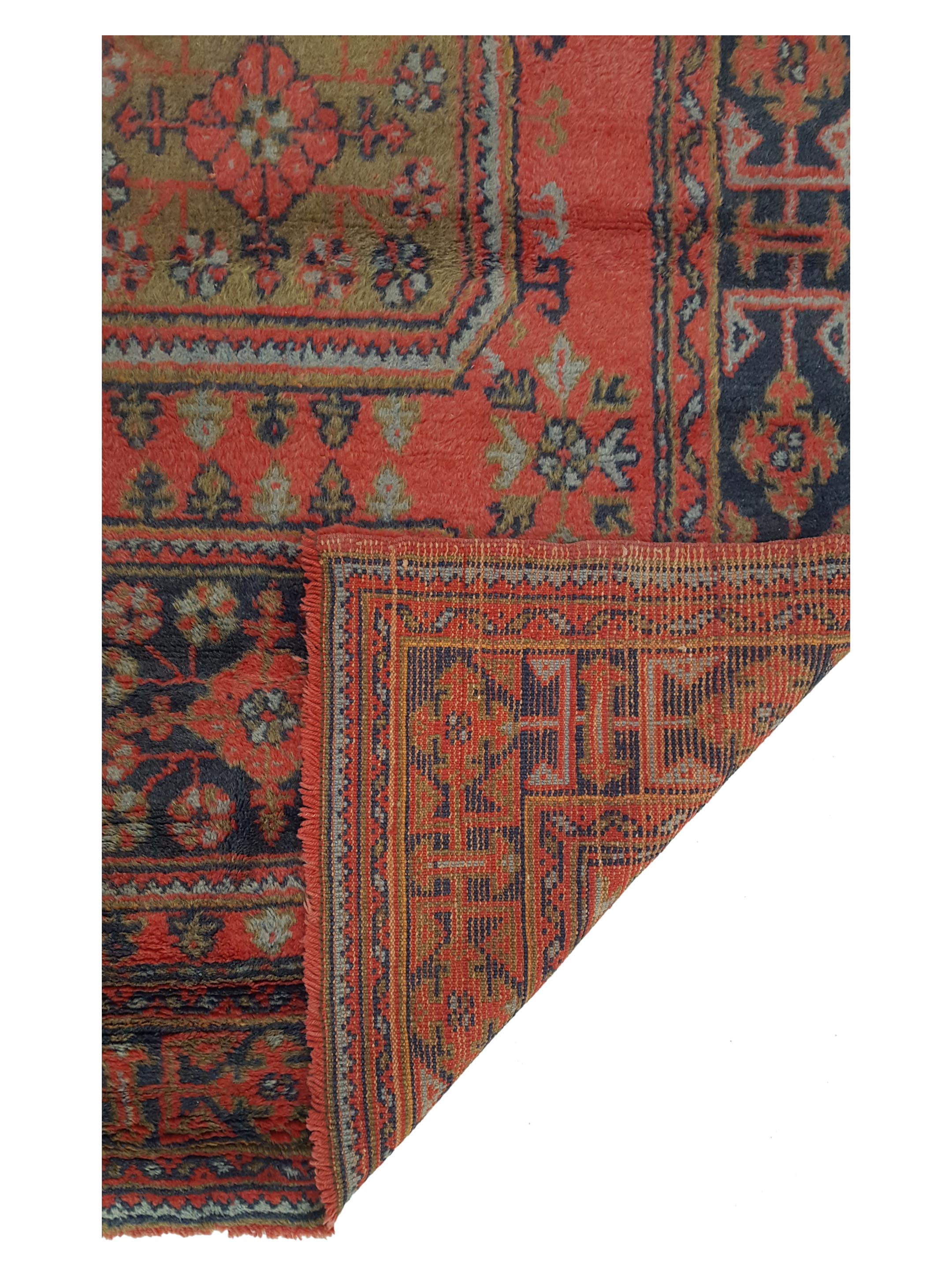 Antique Ushak Orange 4x12 - Image 4 of 6