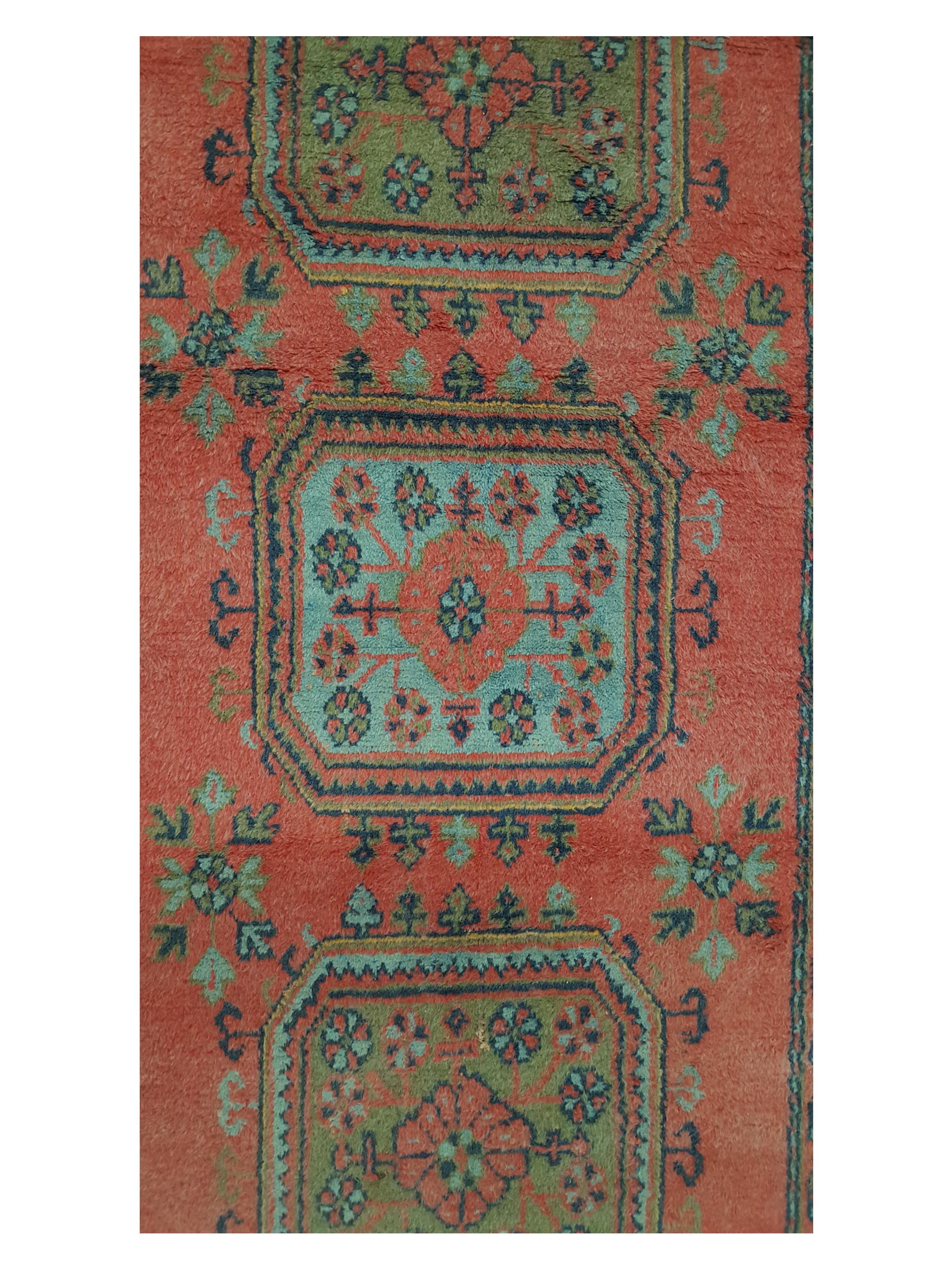 Antique Ushak Orange 4x12 - Image 5 of 6