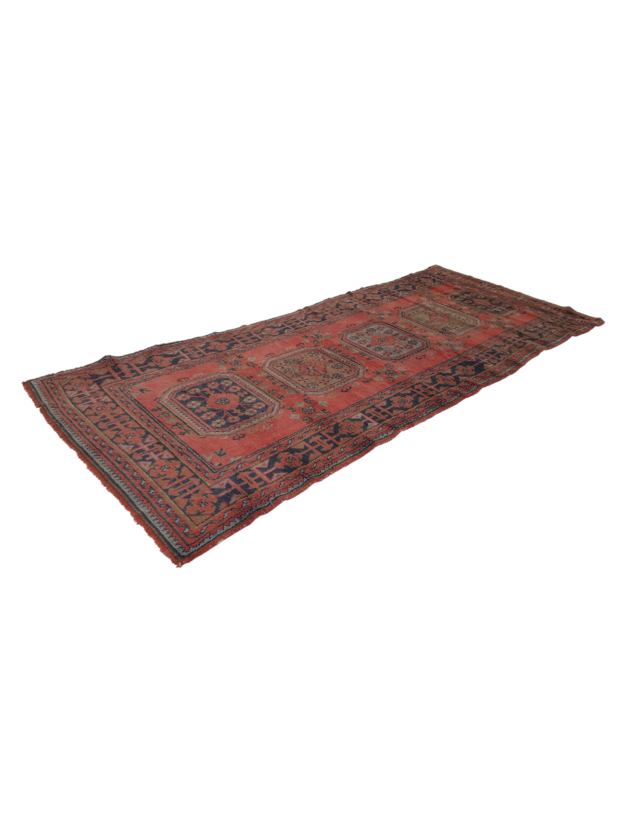 Antique Ushak Orange 4x12 - Image 6 of 6