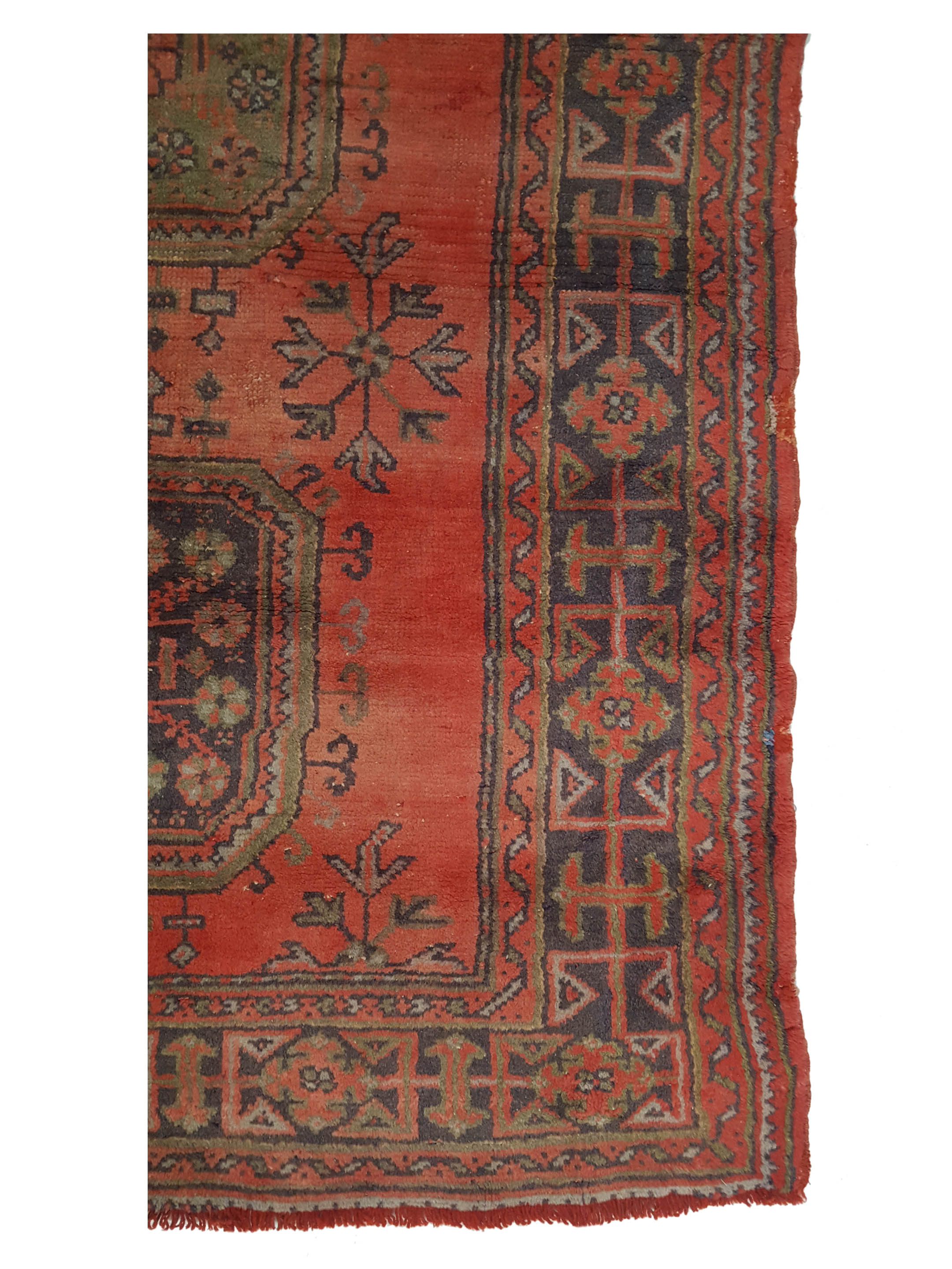 Antique Ushak Orange 5x11 - Image 4 of 6