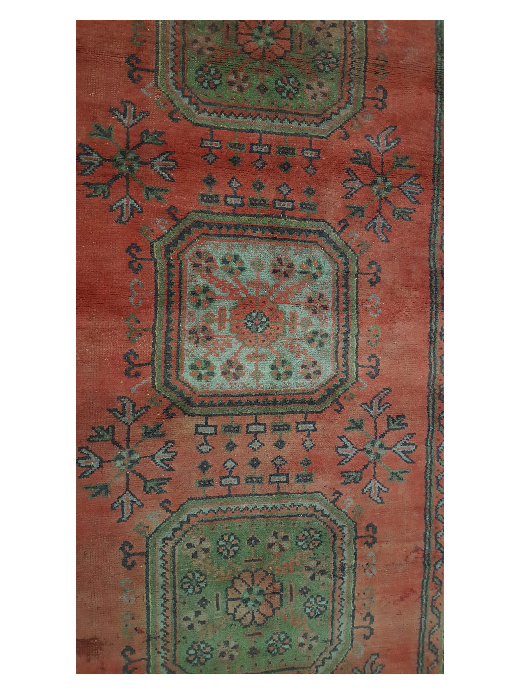 Antique Ushak Orange 5x11 - Image 5 of 6