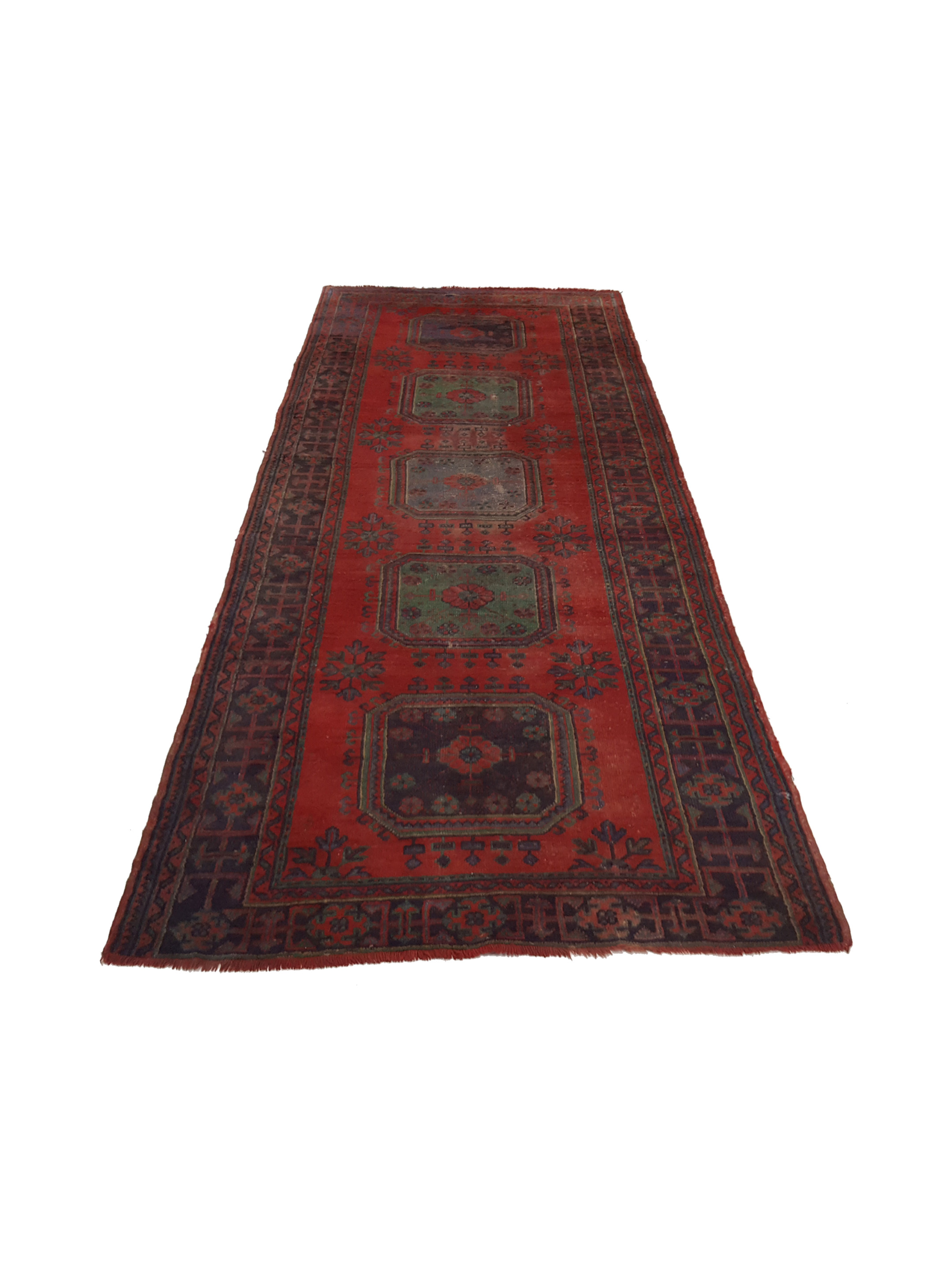 Antique Ushak Red 5x12 - Image 2 of 6