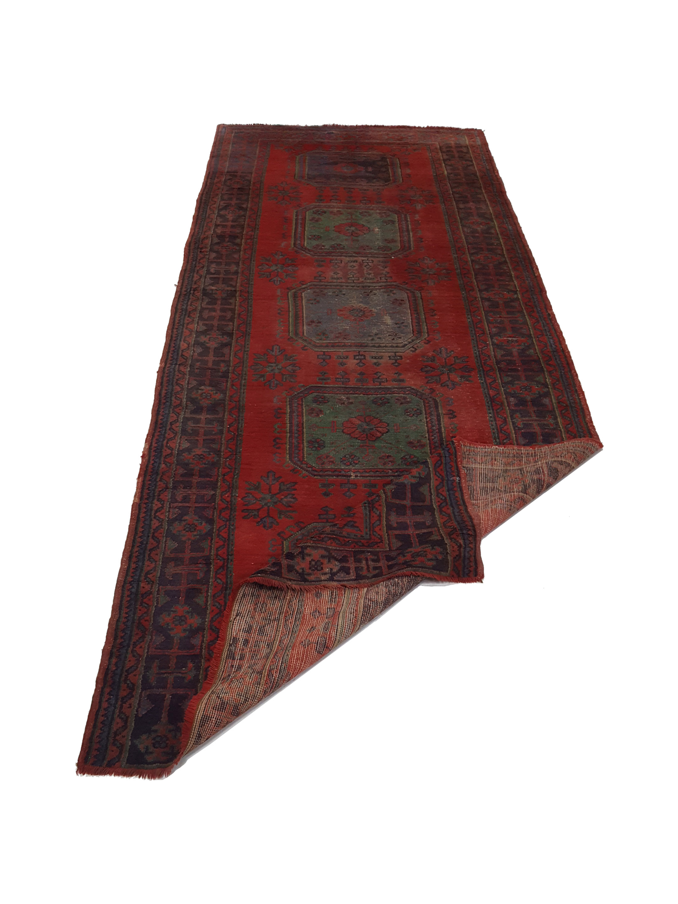 Antique Ushak Red 5x12 - Image 3 of 6