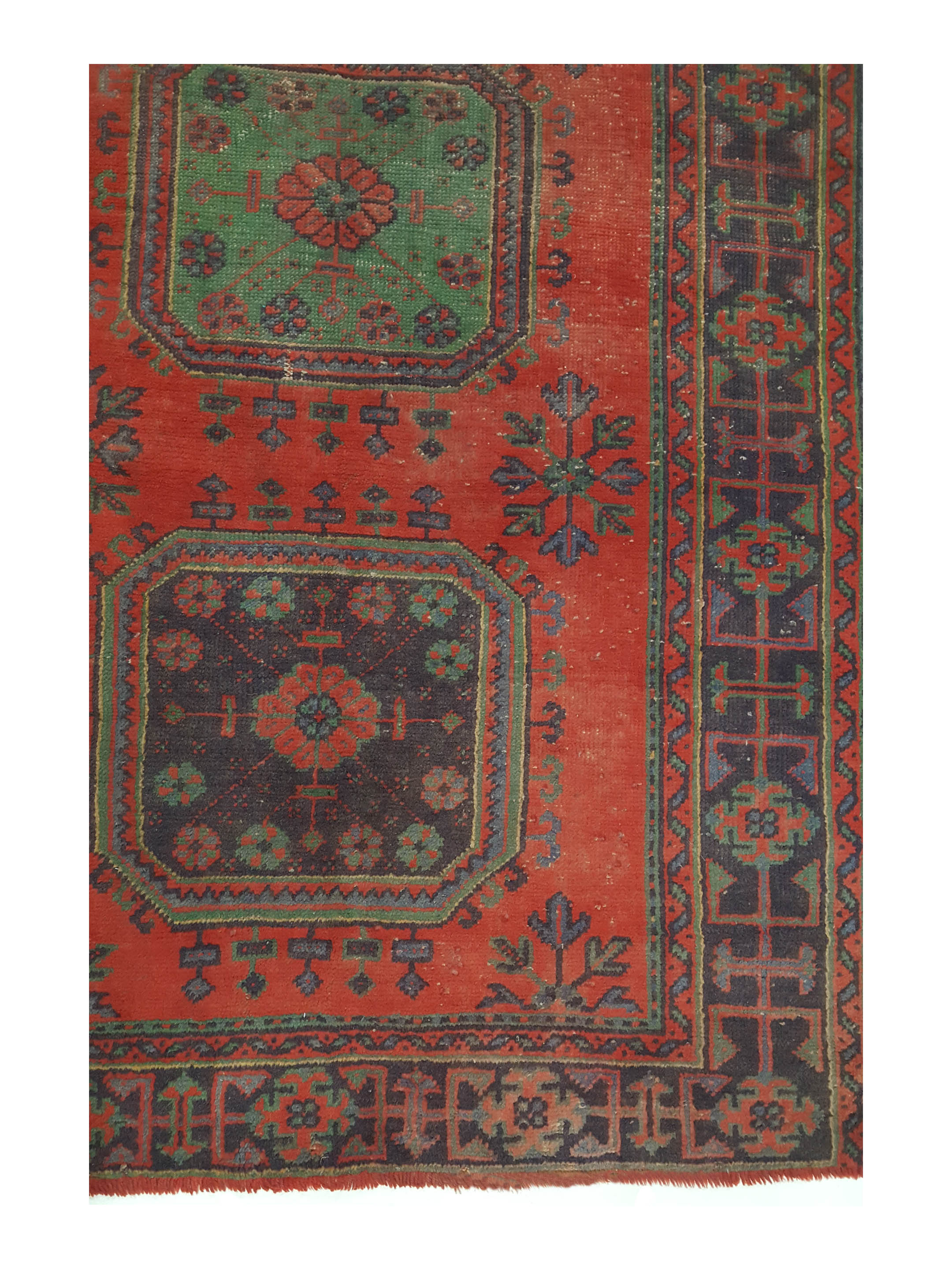 Antique Ushak Red 5x12 - Image 4 of 6