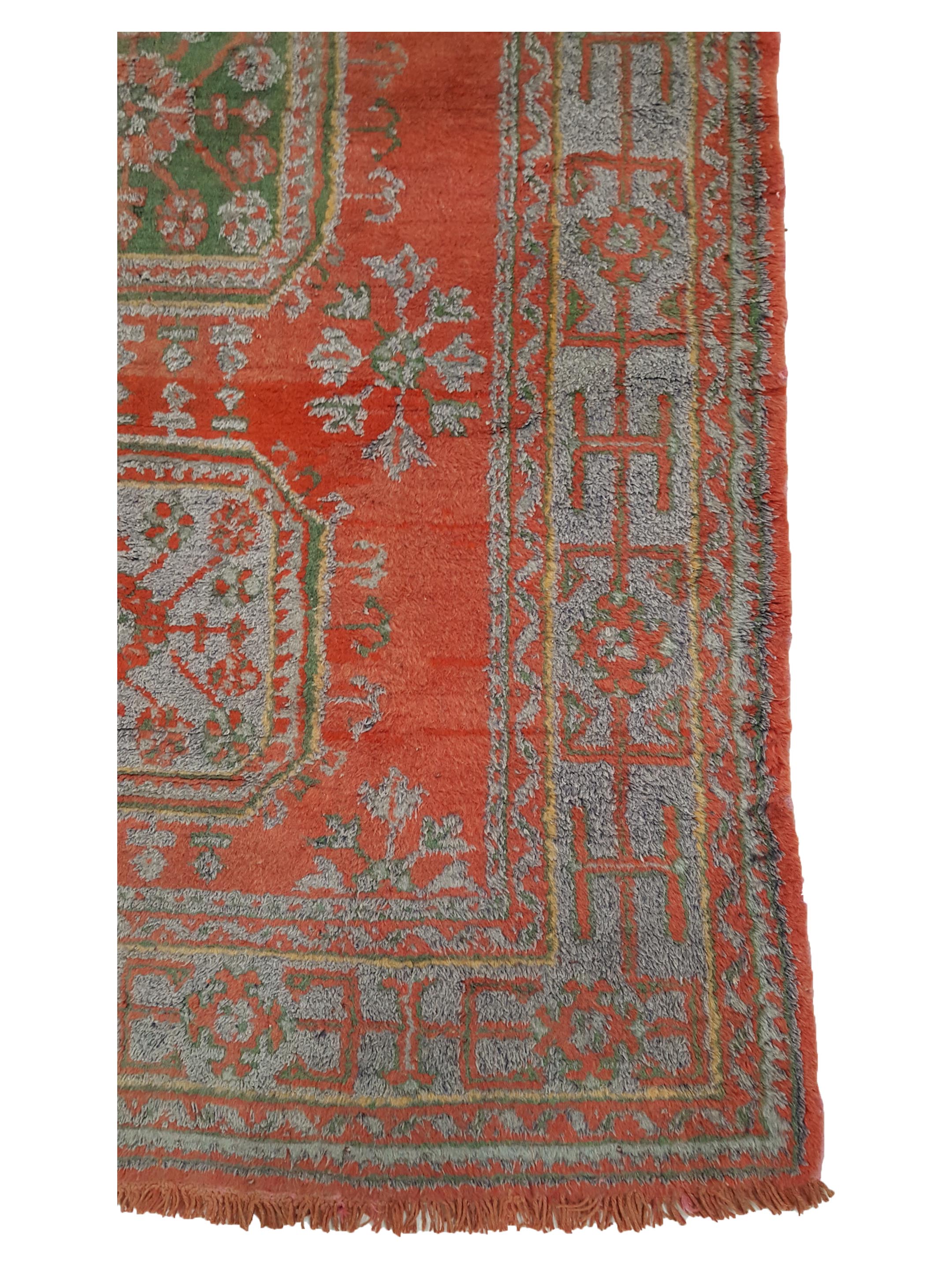 Antique Ushak Orange 5x11 - Image 4 of 6