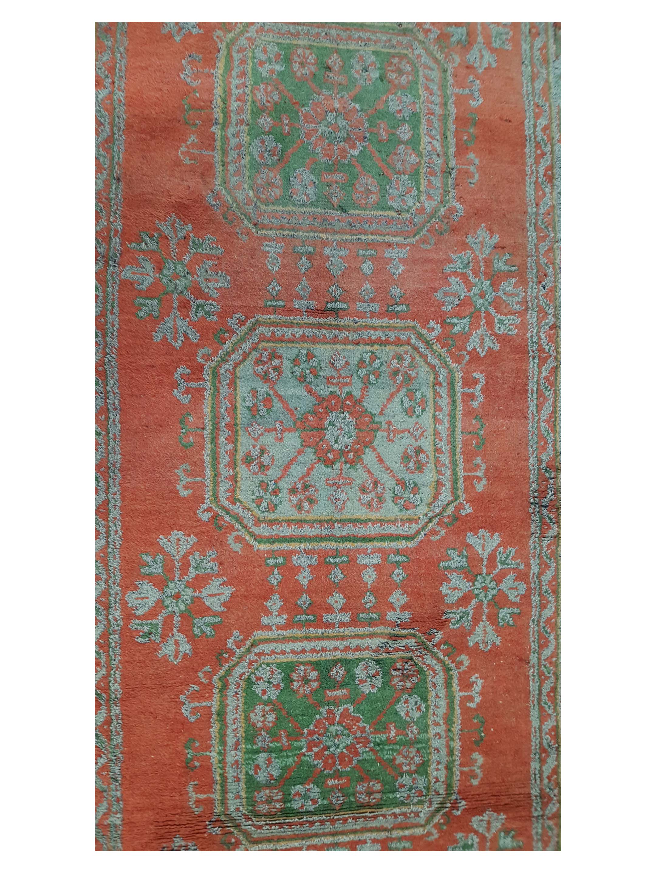 Antique Ushak Orange 5x11 - Image 5 of 6