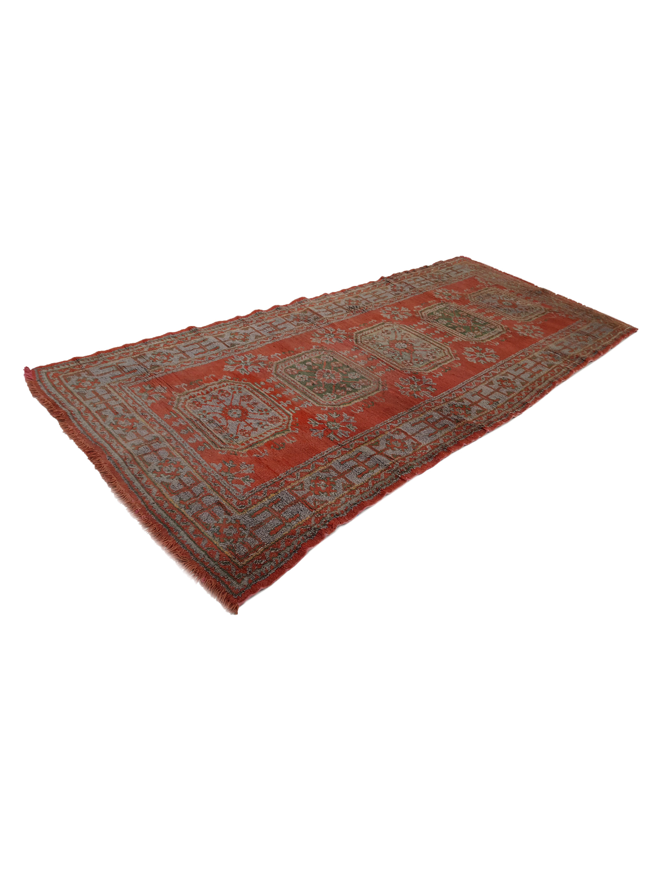 Antique Ushak Orange 5x11 - Image 6 of 6