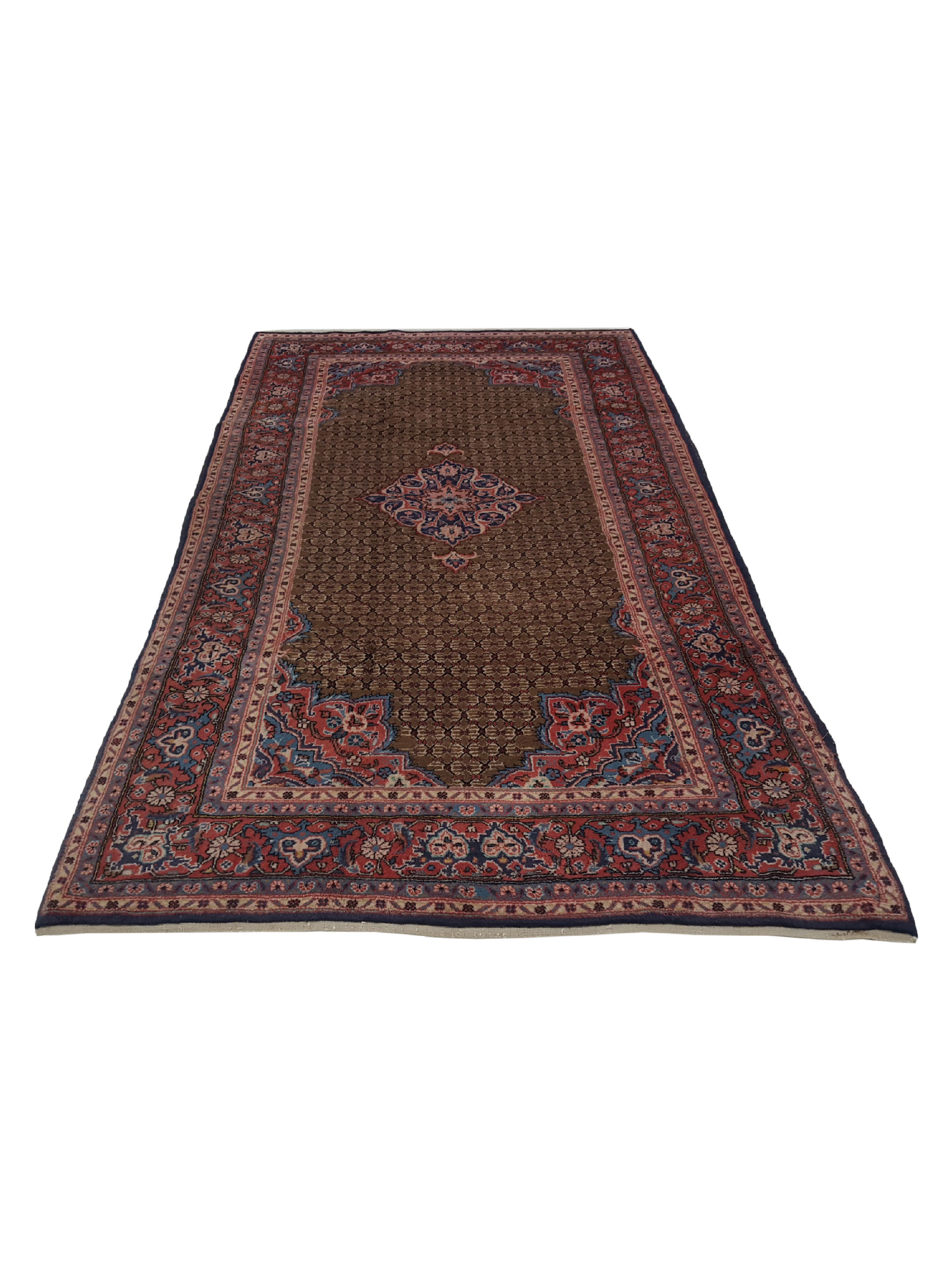 Serab Hand Knotted Blue 5x10 - Image 2 of 6