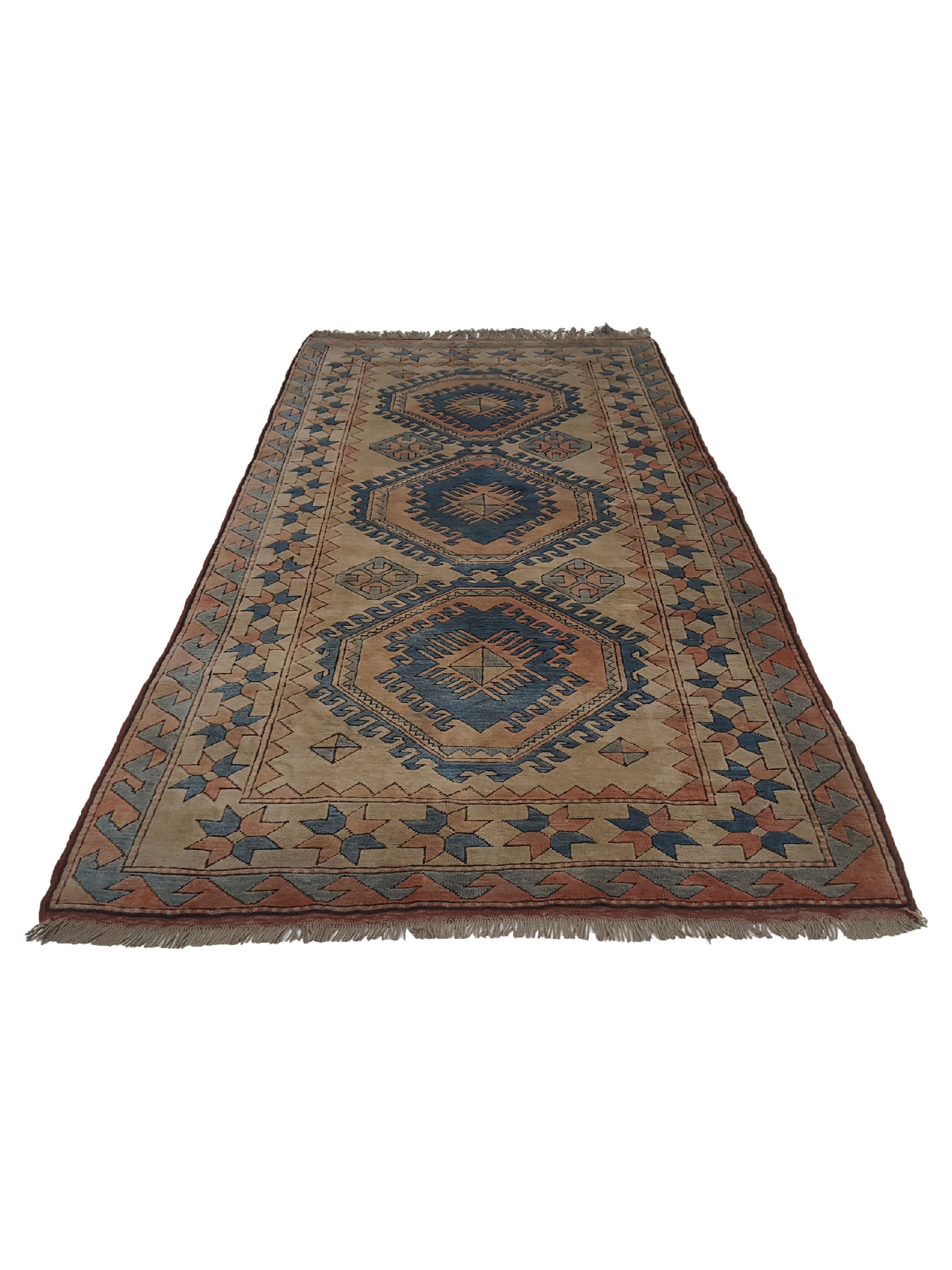 Milas Hand Knotted Blue 5x10 - Image 2 of 6