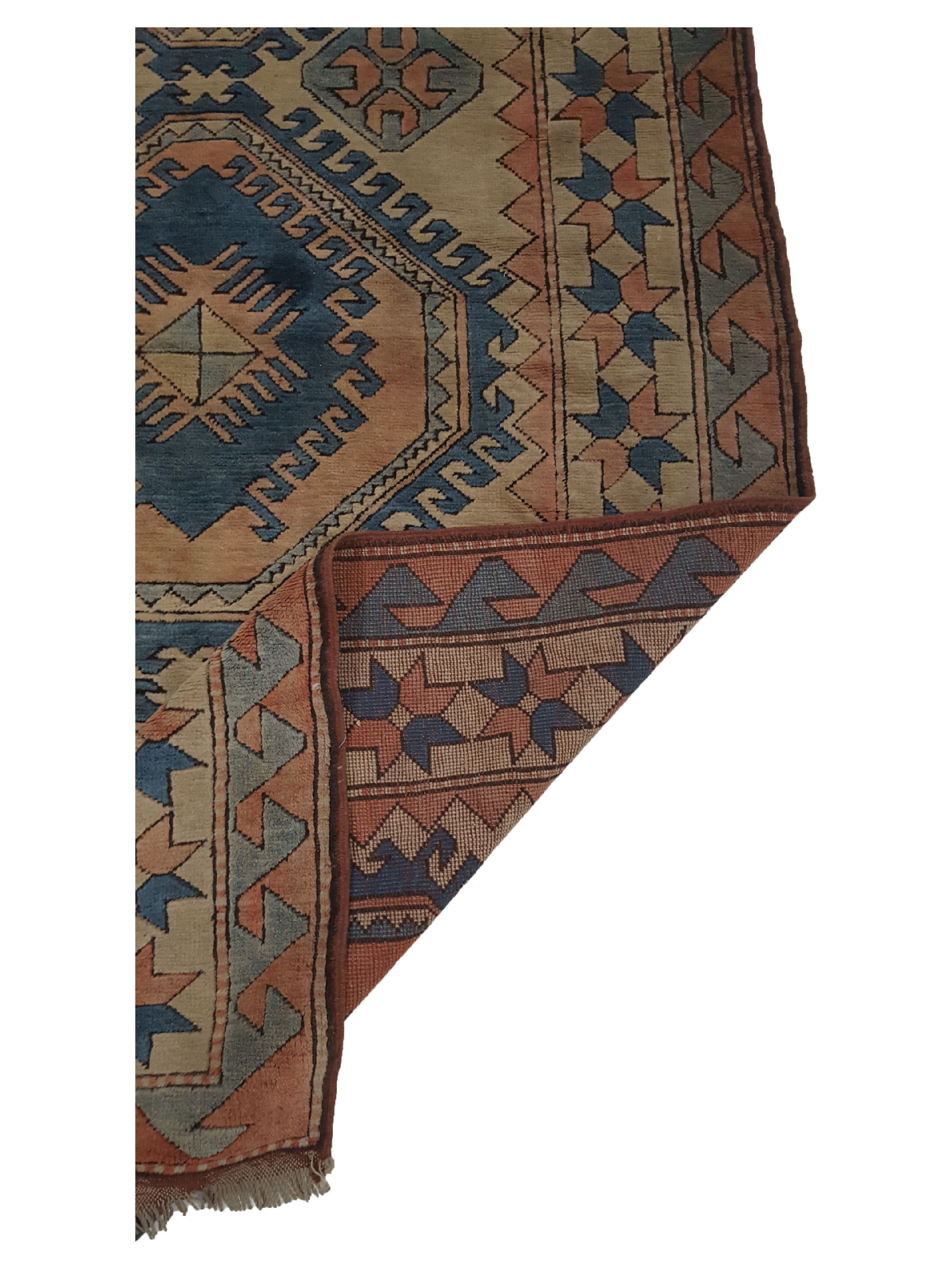 Milas Hand Knotted Blue 5x10 - Image 3 of 6
