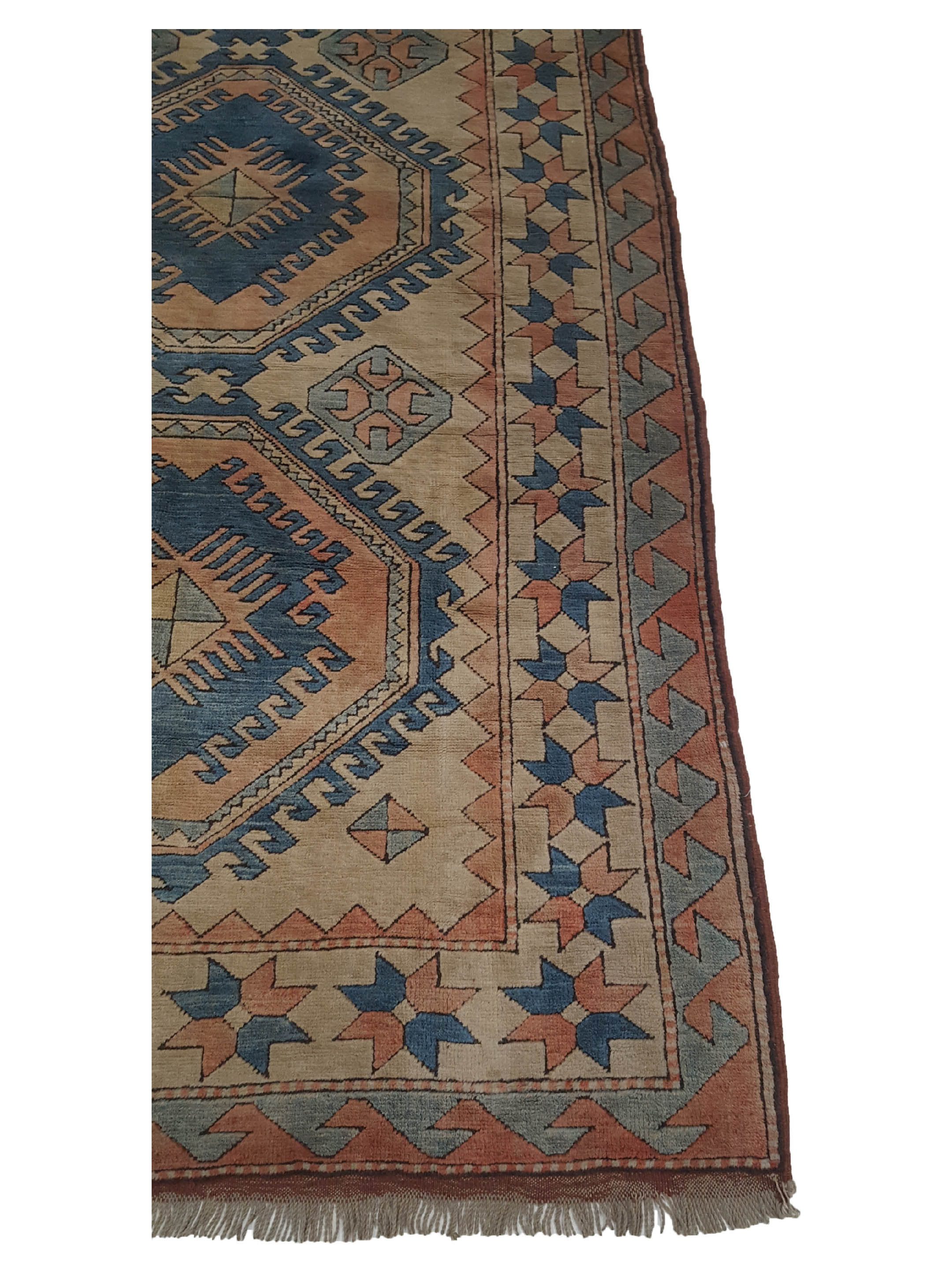 Milas Hand Knotted Blue 5x10 - Image 4 of 6