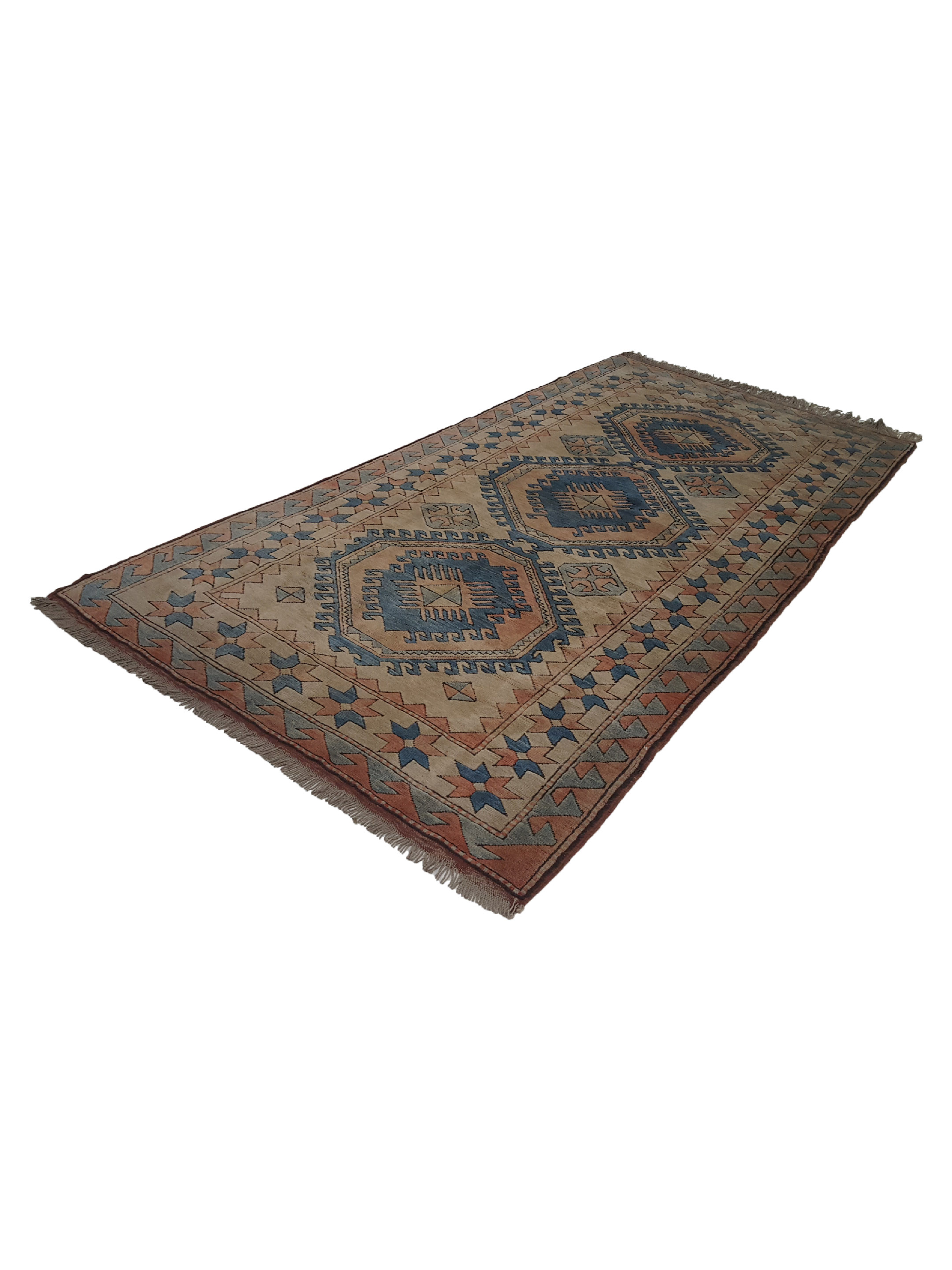 Milas Hand Knotted Blue 5x10 - Image 6 of 6