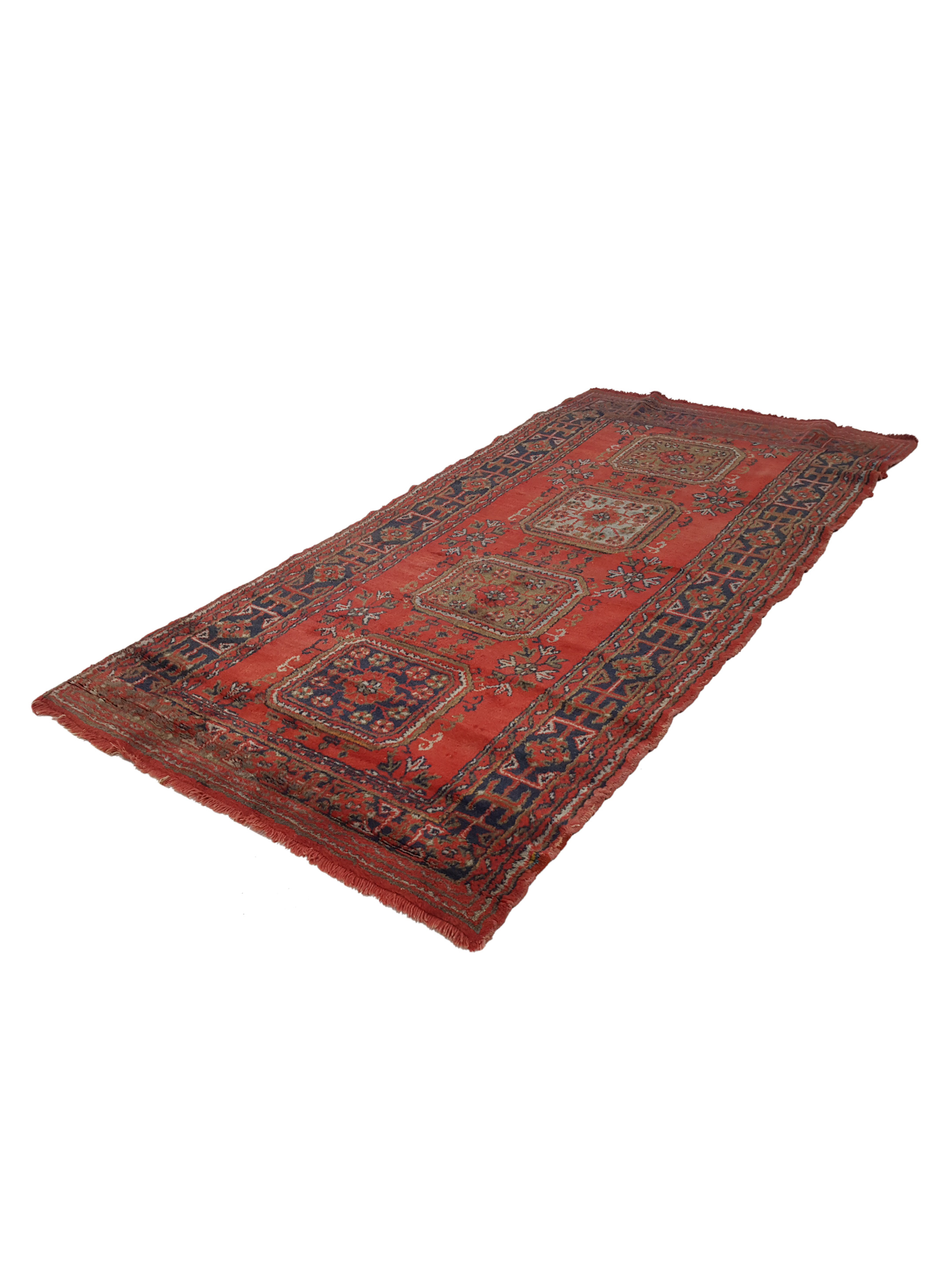 Antique Ushak Orange 5x10 - Image 6 of 6
