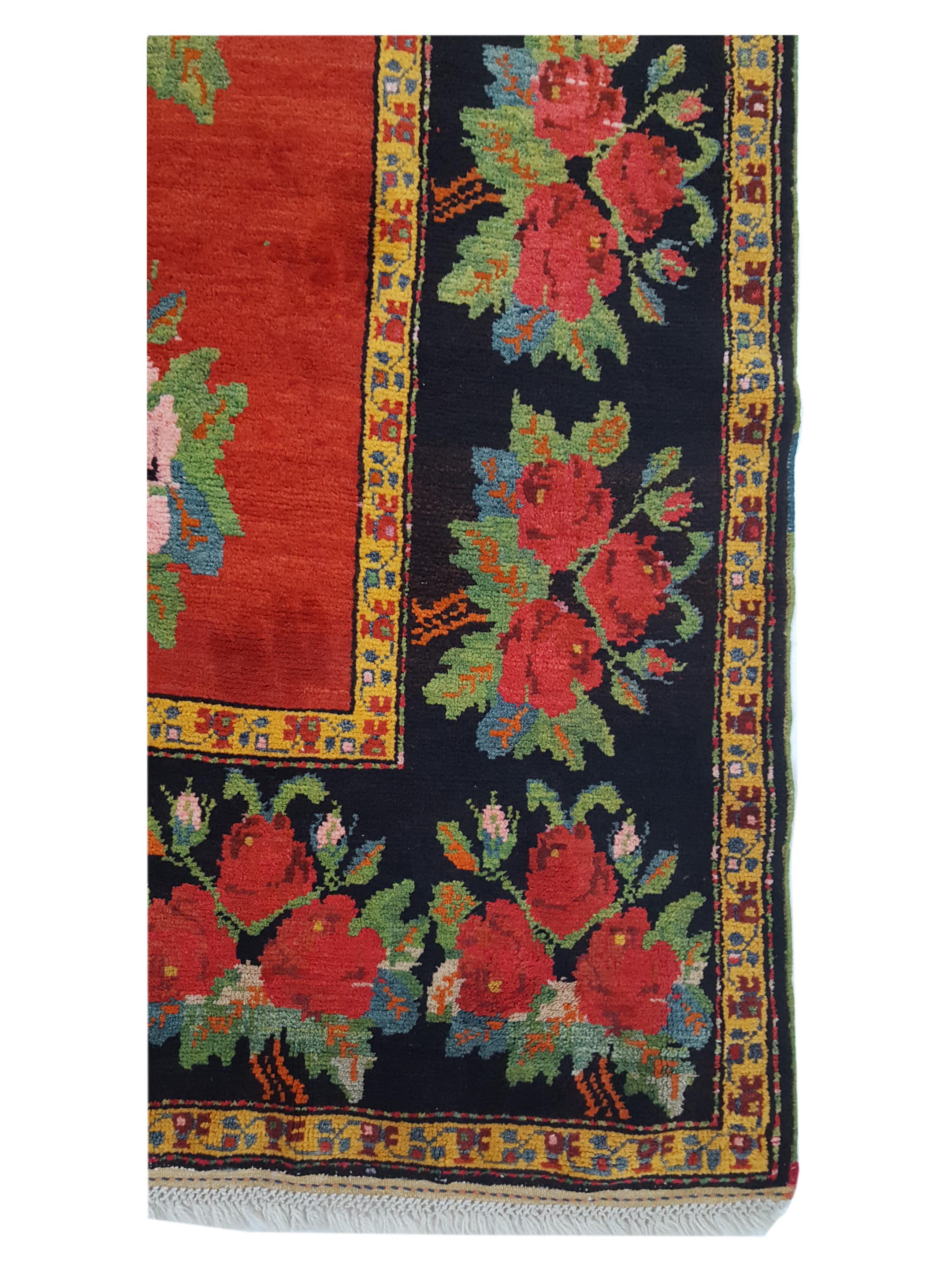 Antique Karabagh Orange 5x8 - Image 4 of 6